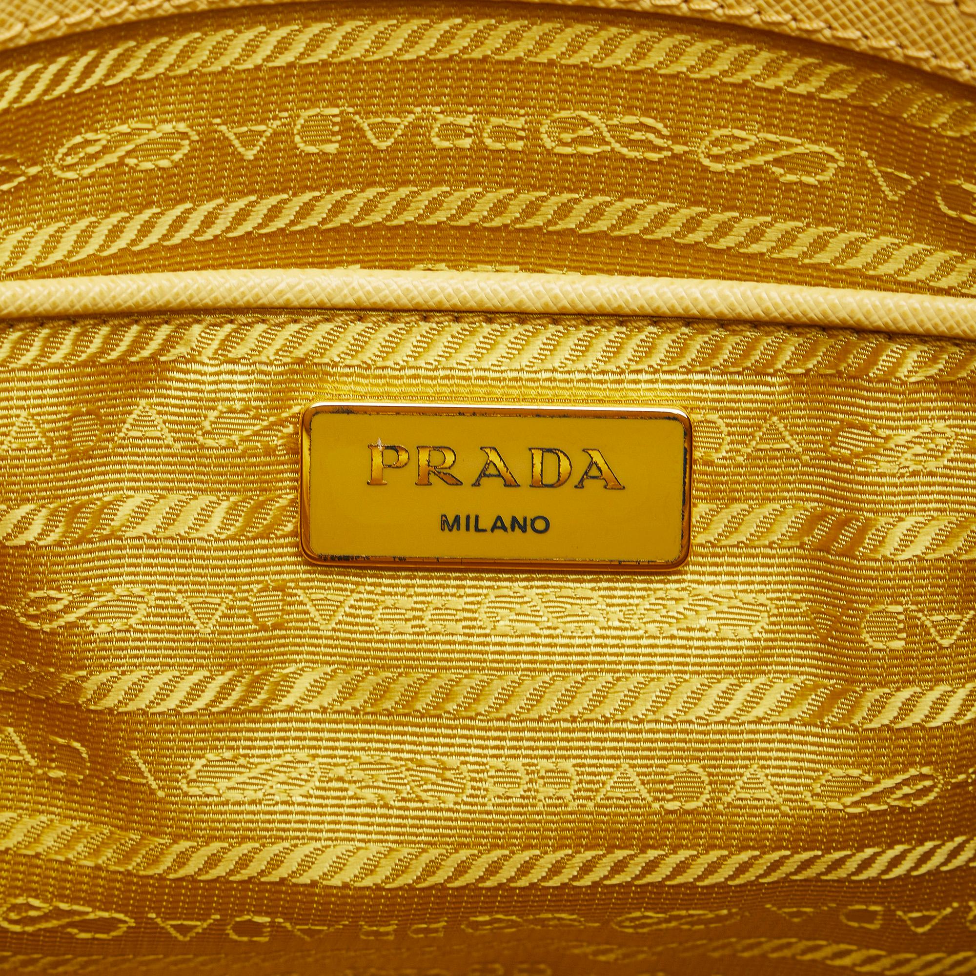 Prada Saffiano Lux Galleria Double Zip (SHG-yFcskK)