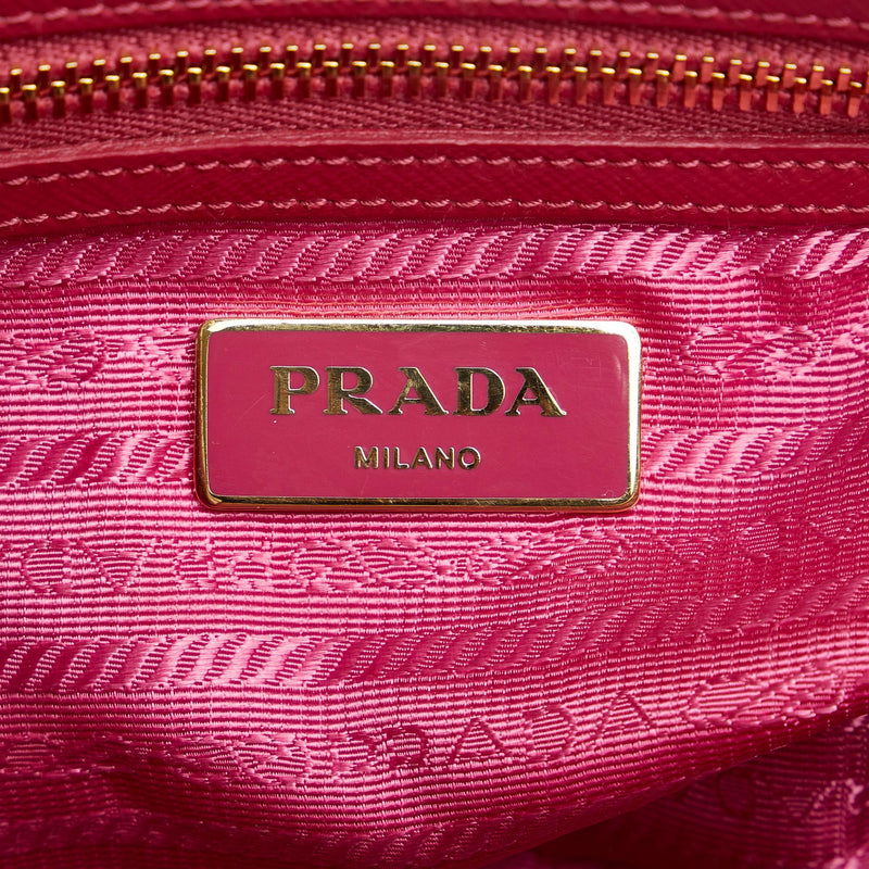 PRADA Saffiano Lux Chain Shoulder Bag Lago 461186