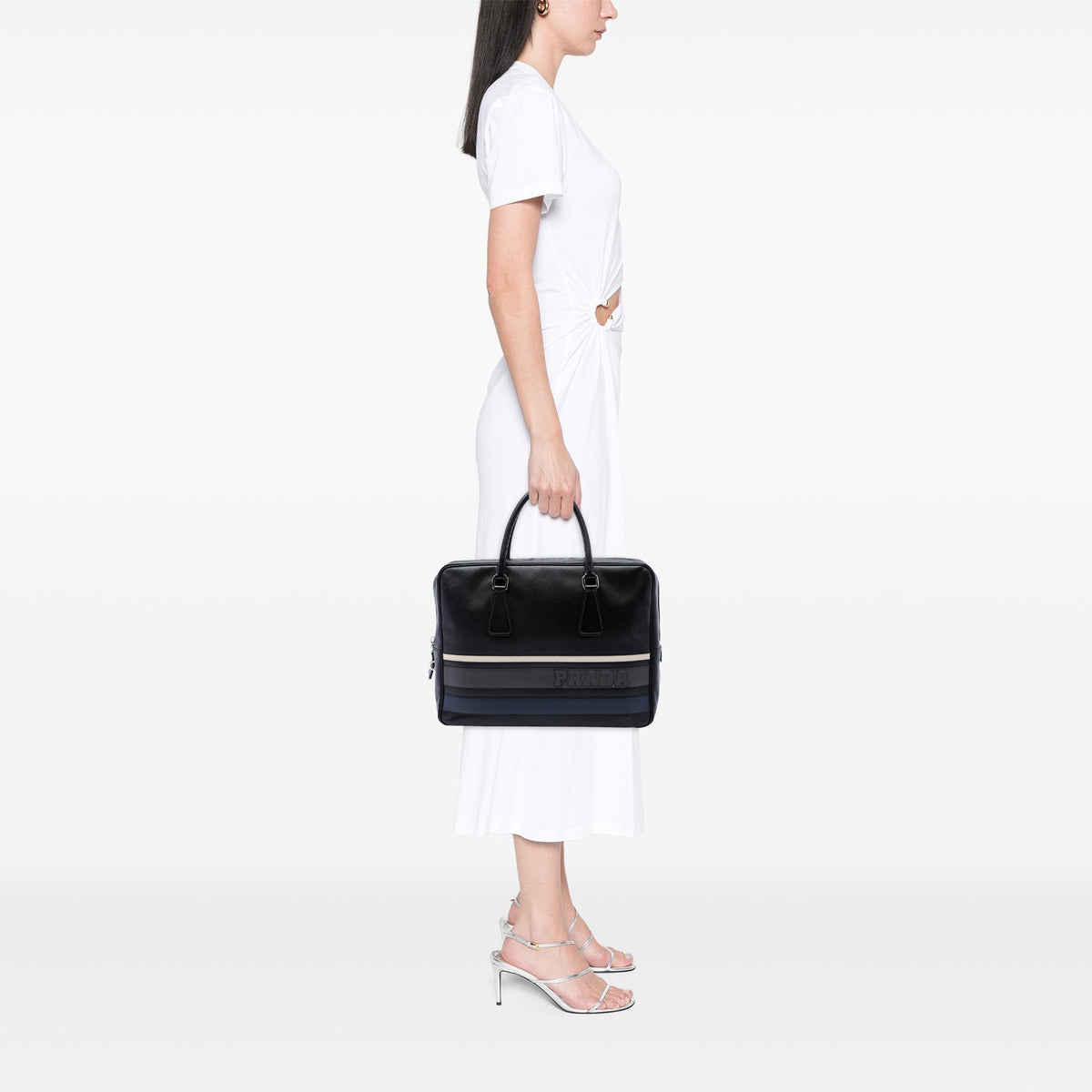 Prada Saffiano Lux Letterman Briefcase