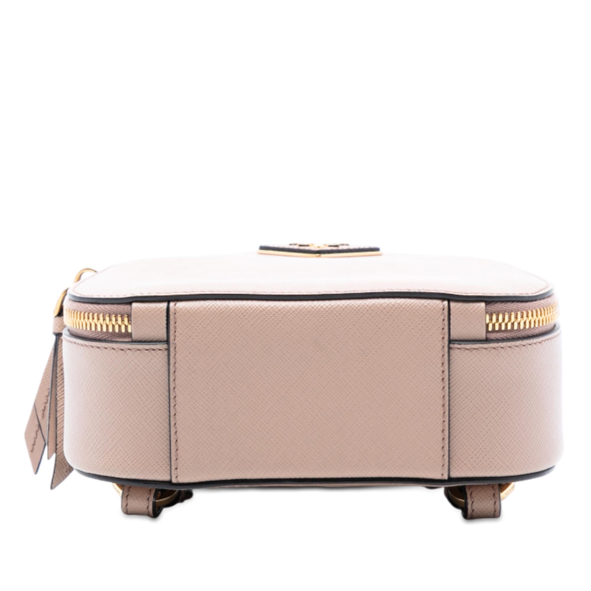 Prada Saffiano Lux Mini Odette Backpack
