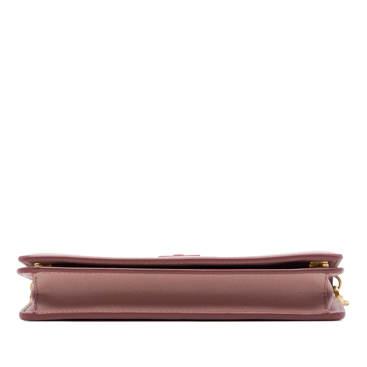 Prada Saffiano Lux Monochrome Wallet on Chain