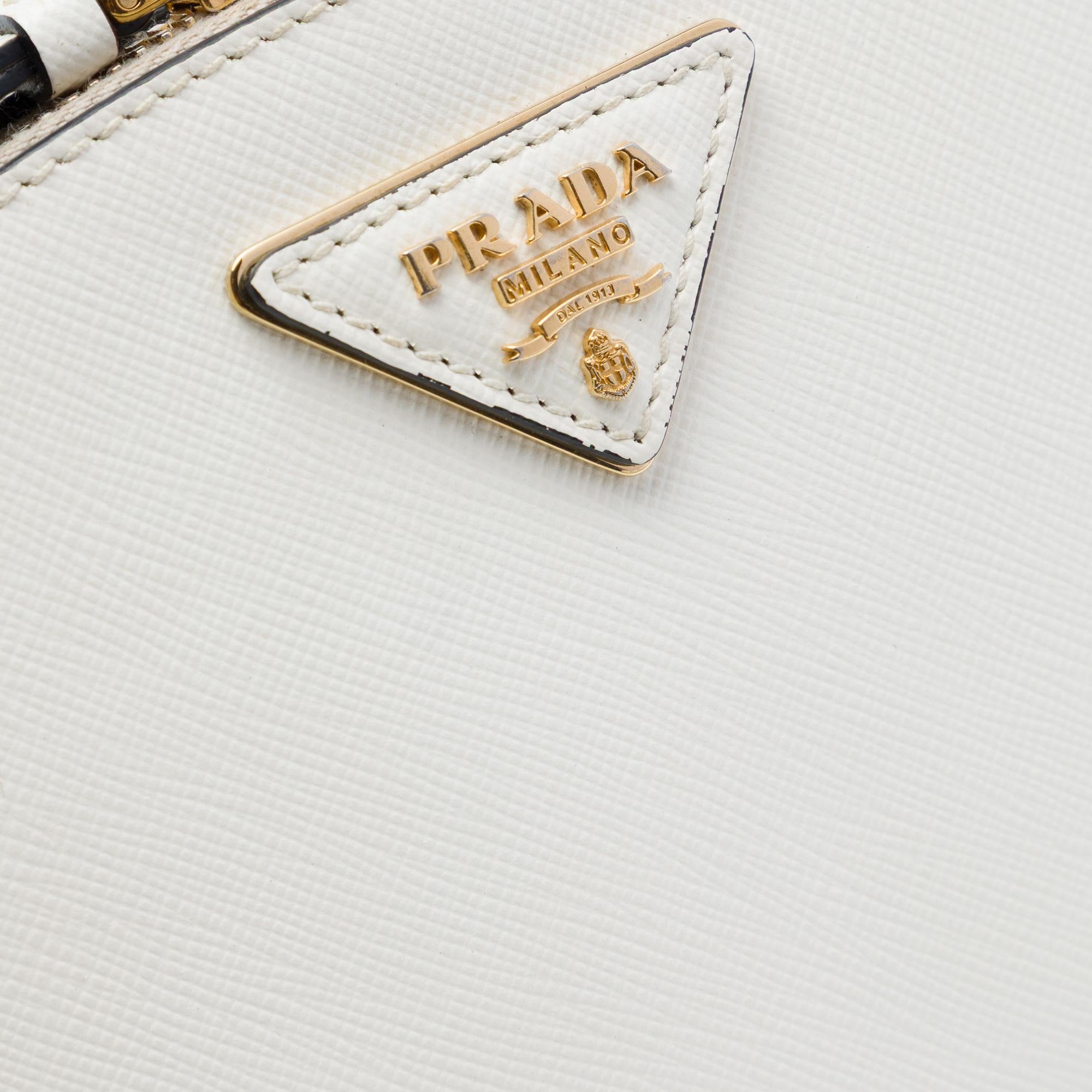 Prada Saffiano Lux Odette Satchel