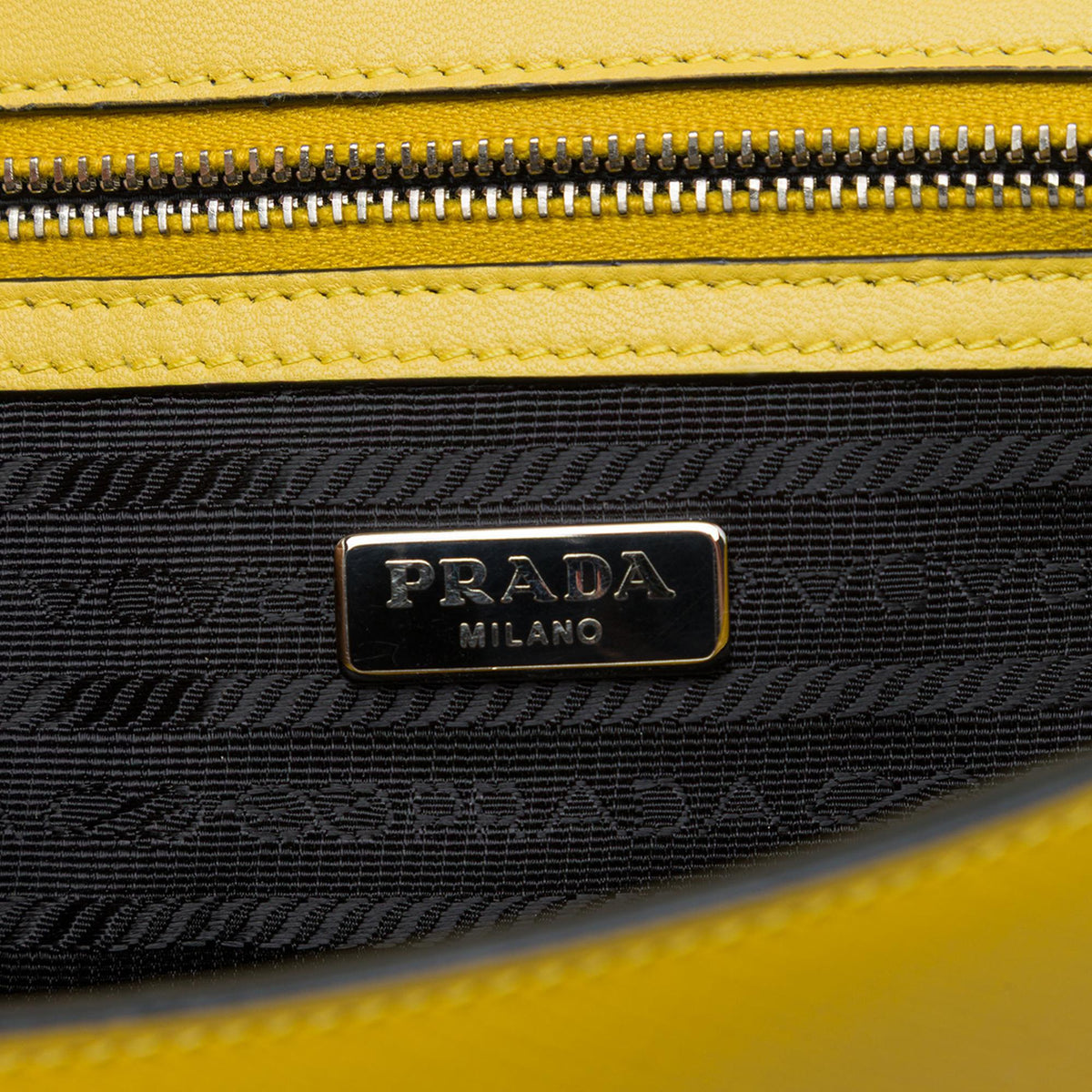 Prada Saffiano Lux Sound Lock Crossbody