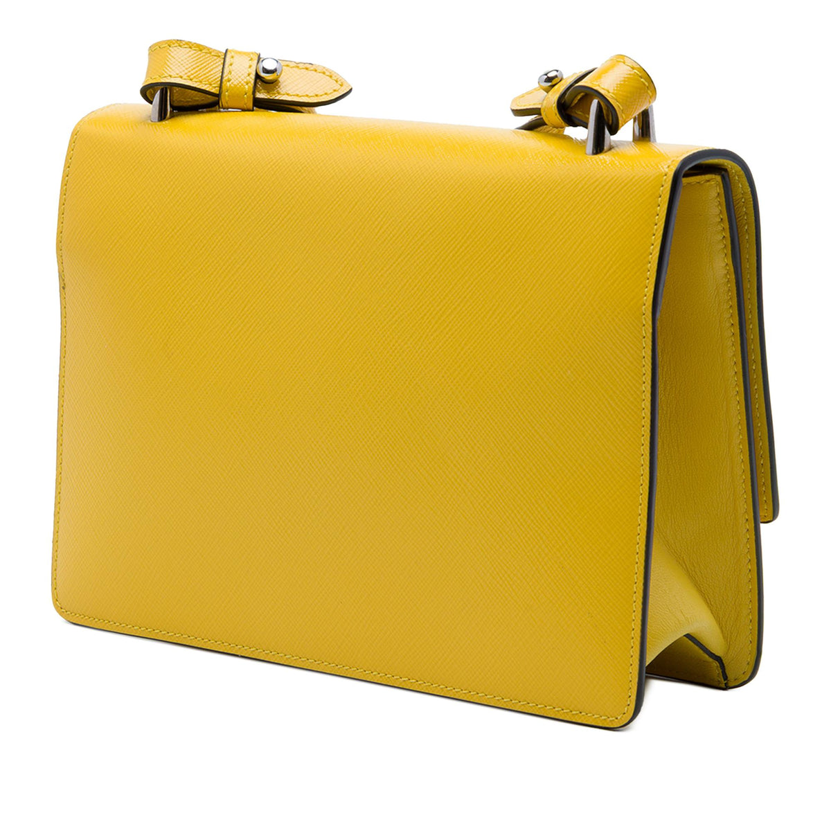 Prada Saffiano Lux Sound Lock Crossbody