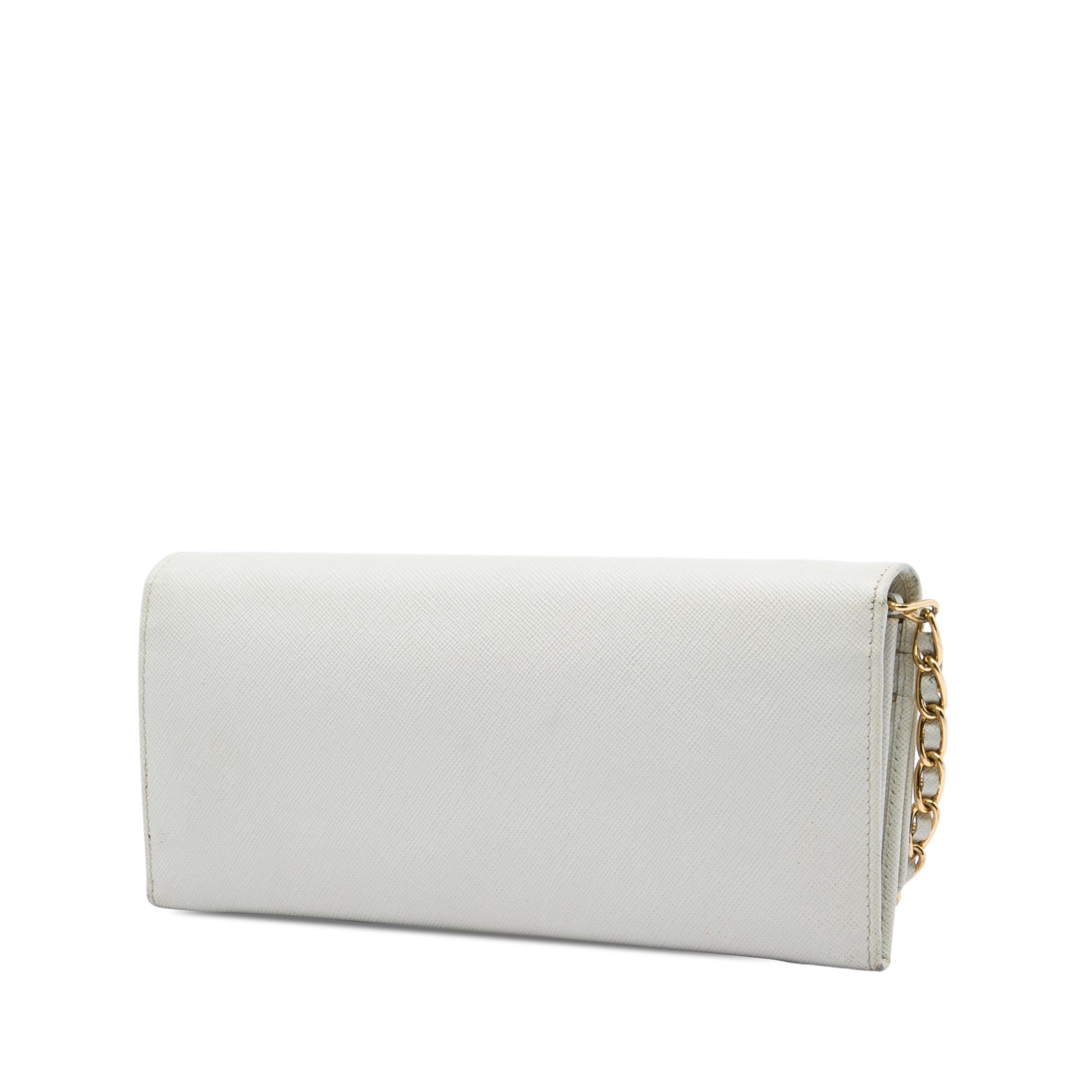 Prada Saffiano Lux Wallet On Chain