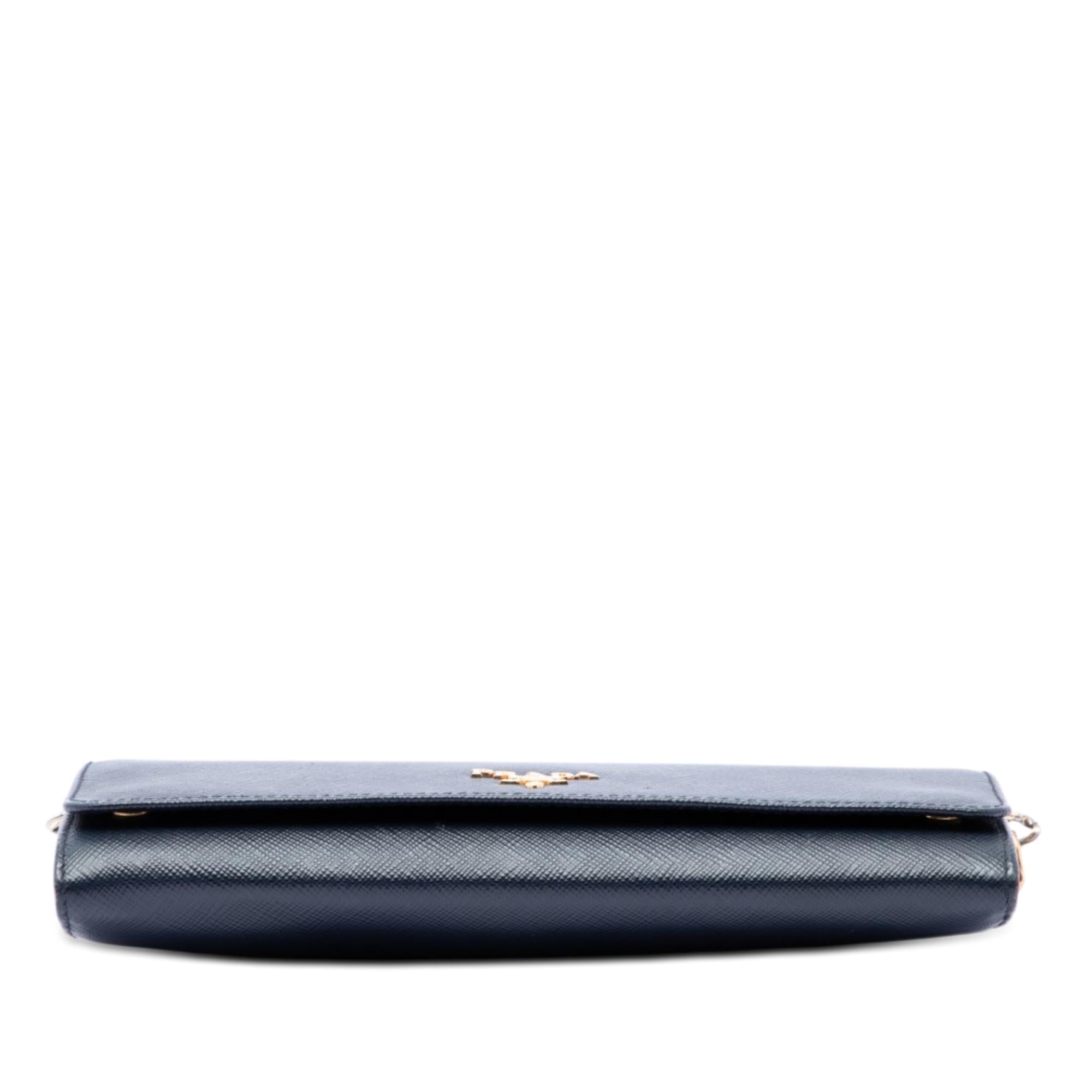 Prada Saffiano Lux Wallet On Chain