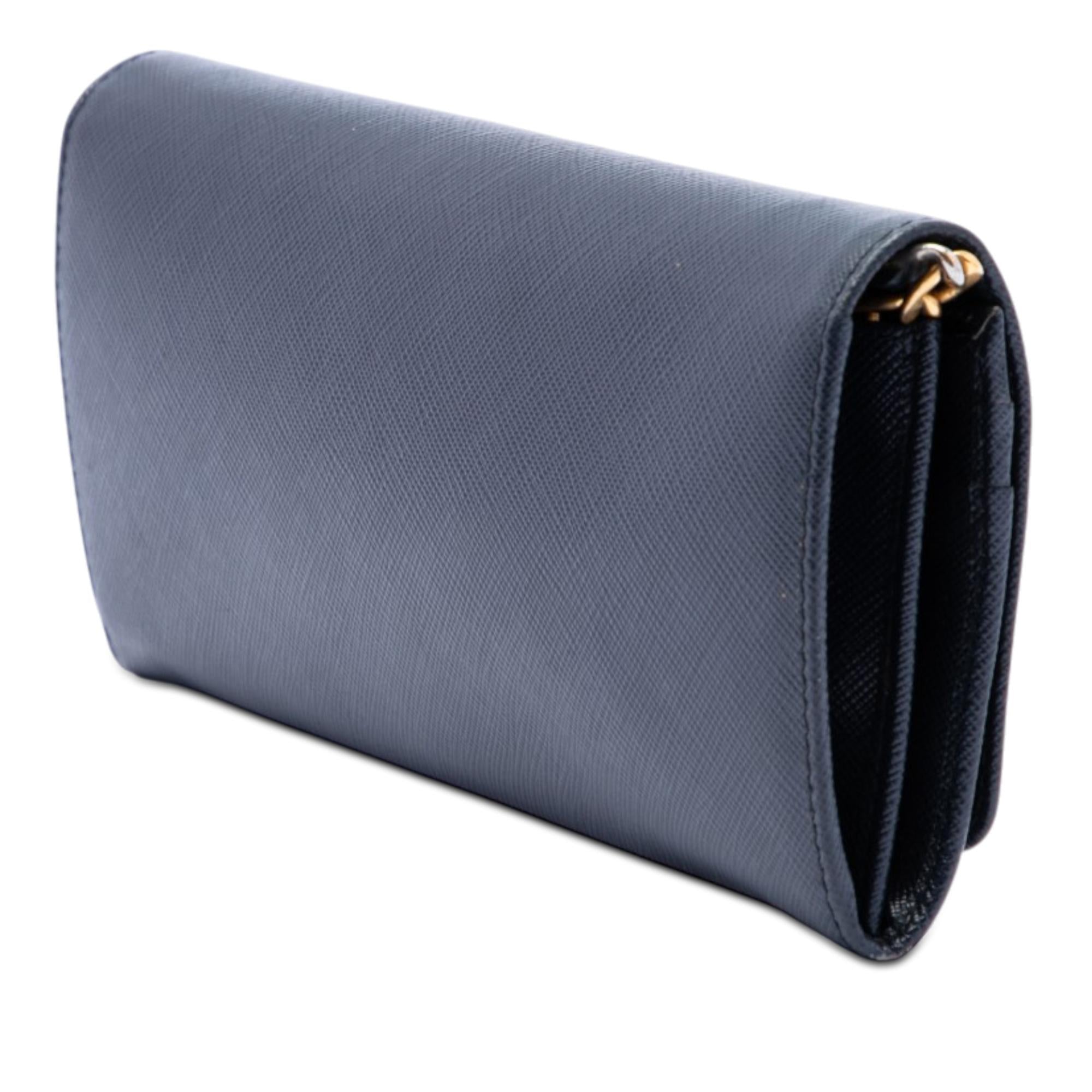 Prada Saffiano Lux Wallet On Chain