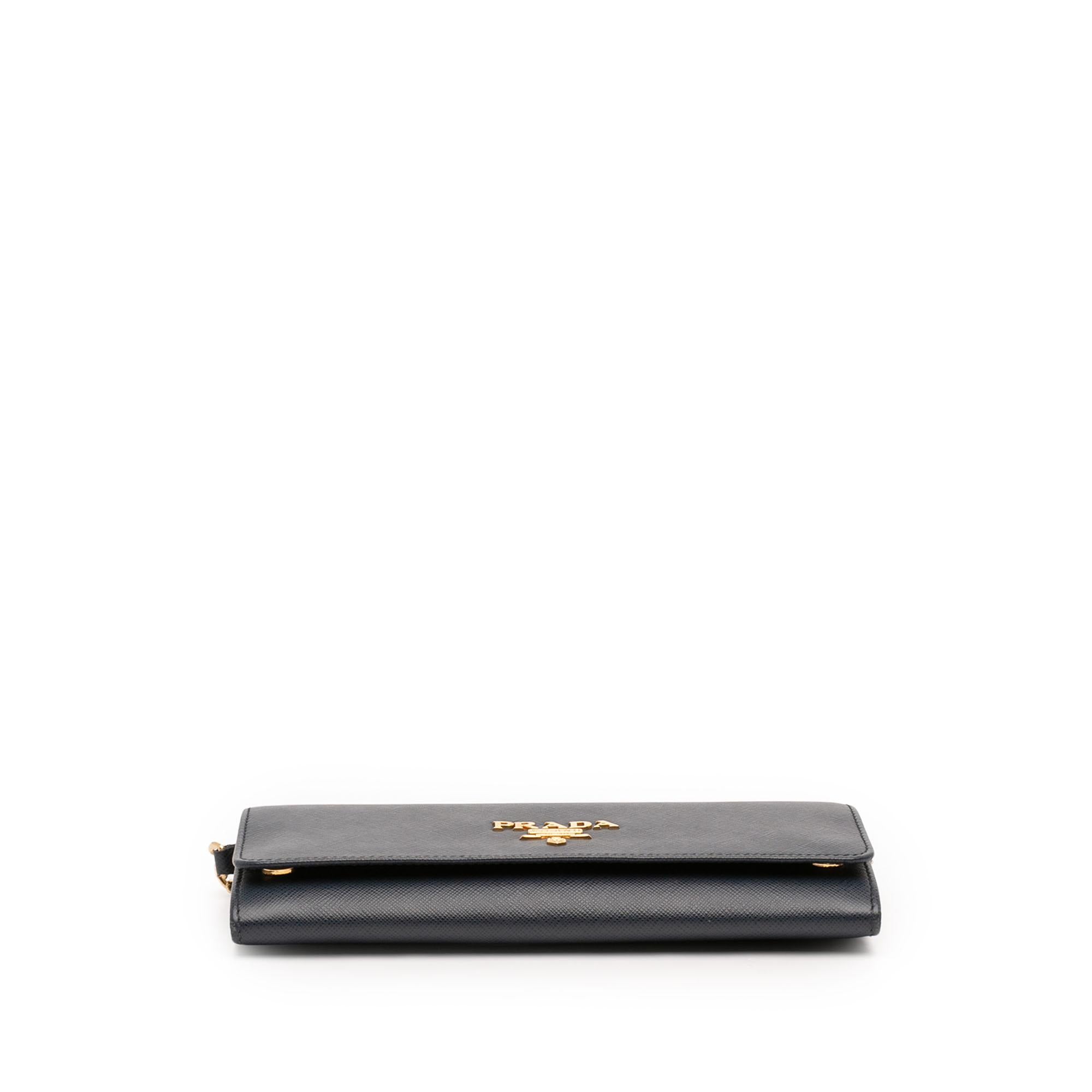 Prada Saffiano Lux Wallet On Chain