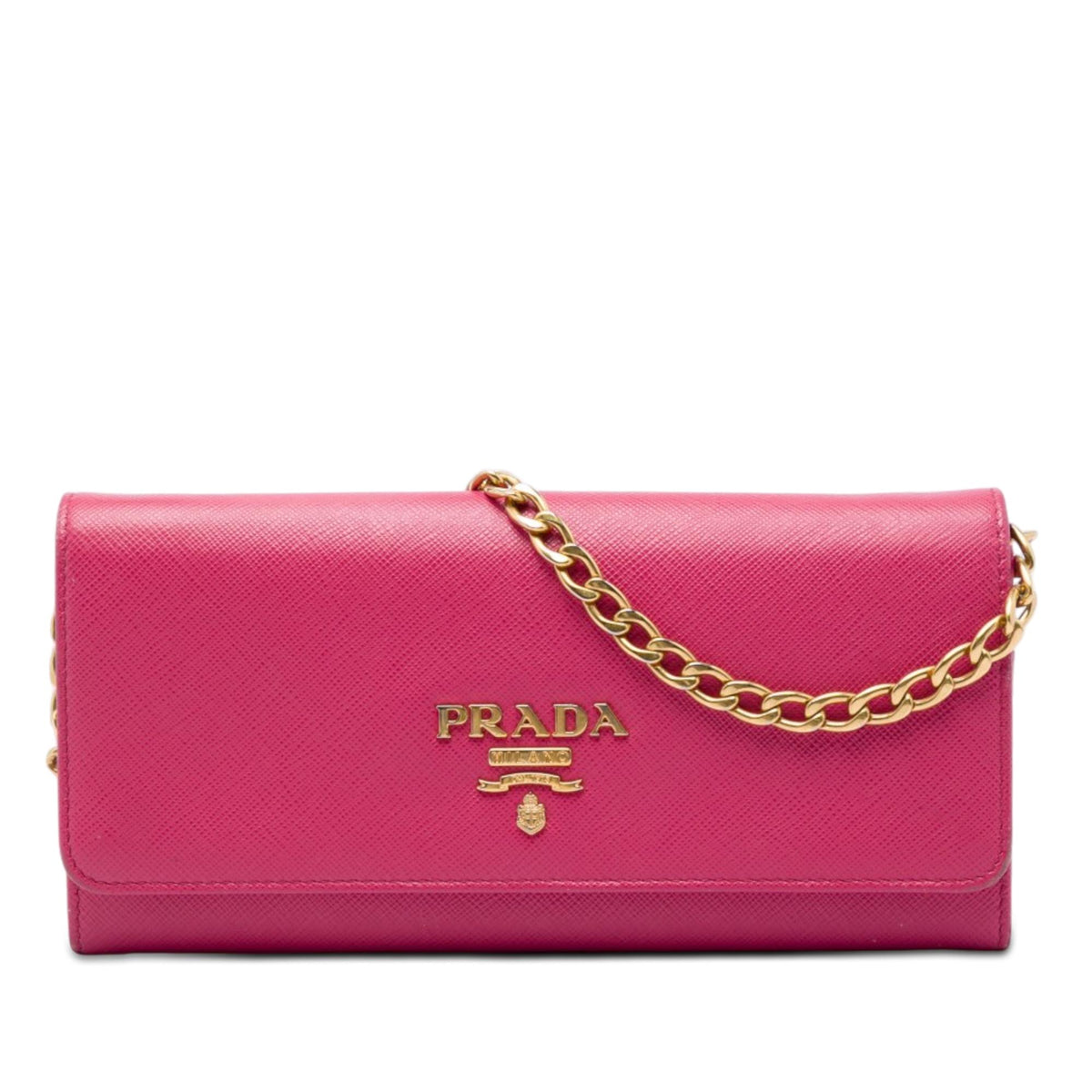 Prada Saffiano Lux Wallet On Chain