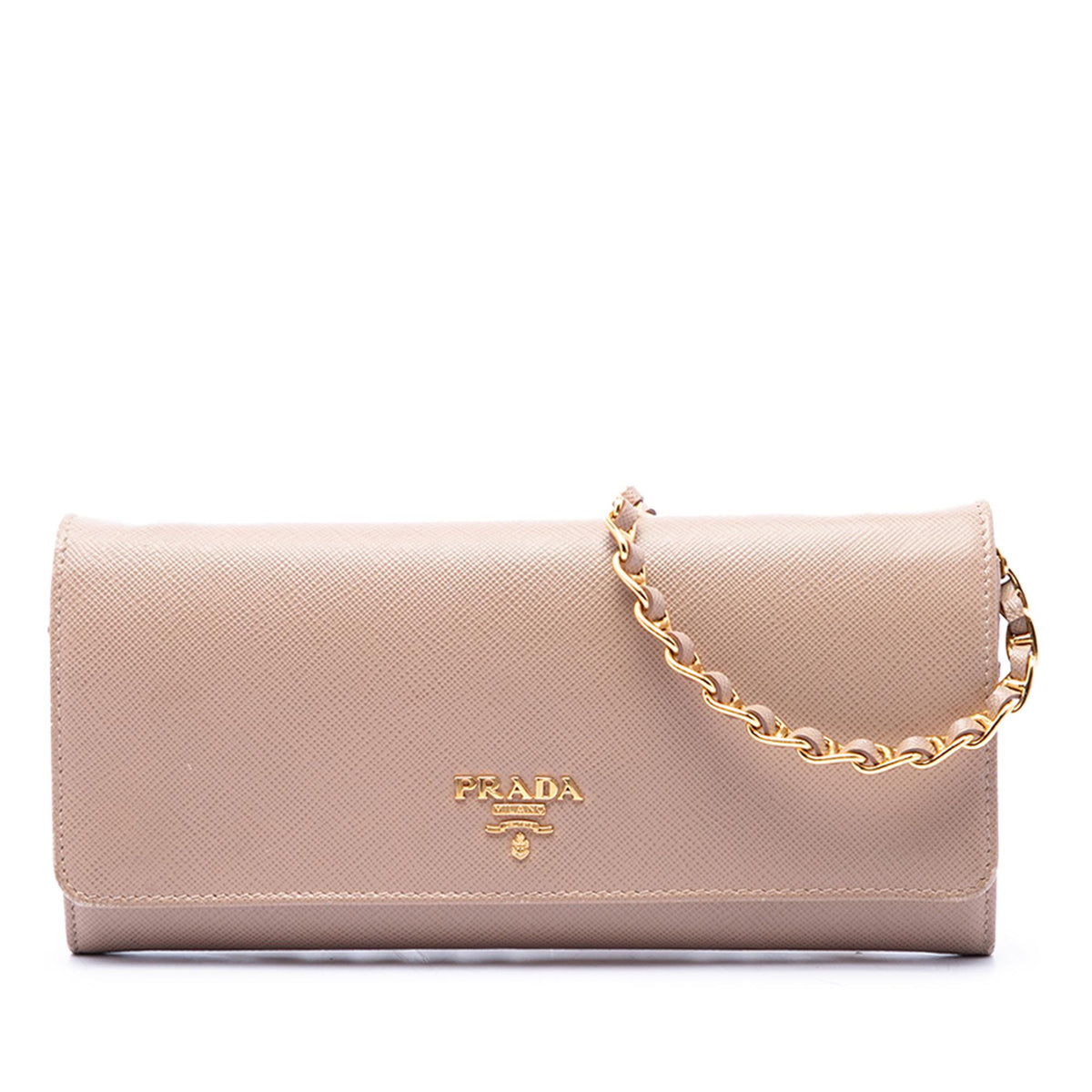 Prada Saffiano Lux Wallet on Chain