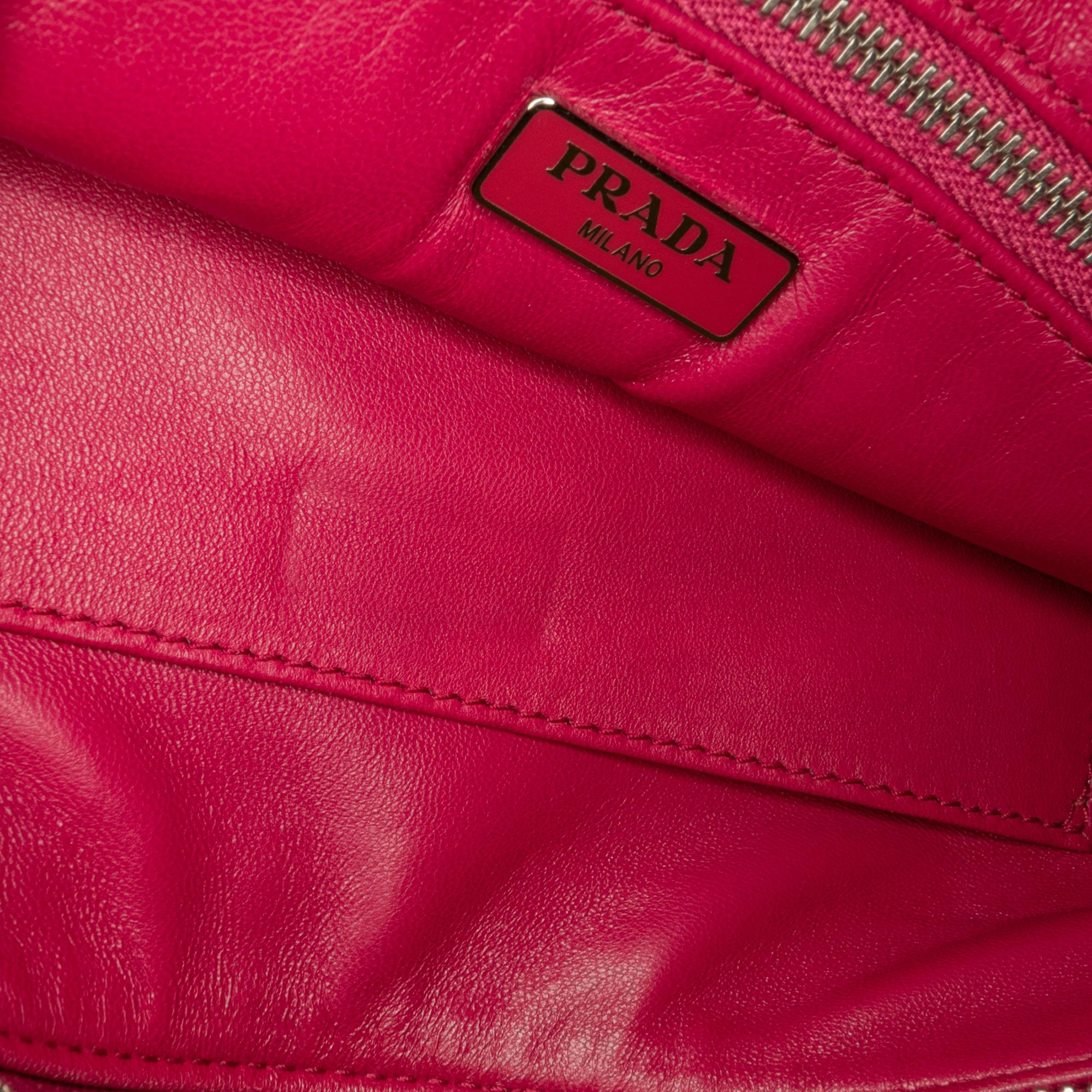 Prada Saffiano Lux Zip Clutch (SHG-aBNCAK)