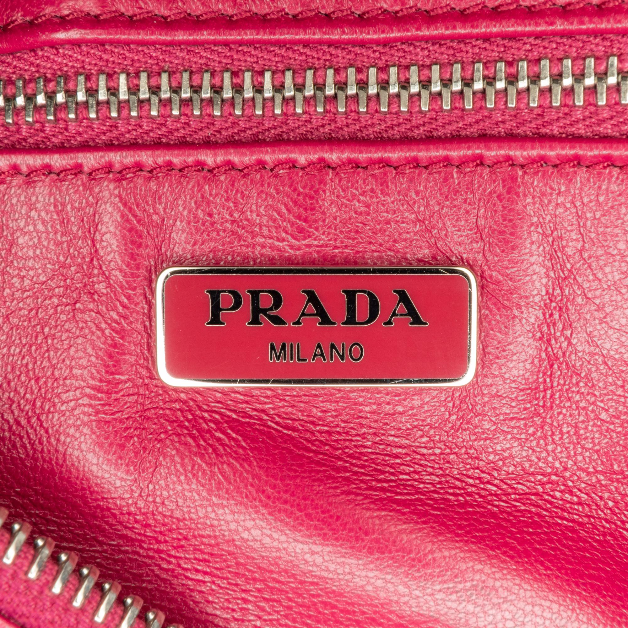 Prada Saffiano Lux Zip Clutch (SHG-aBNCAK)