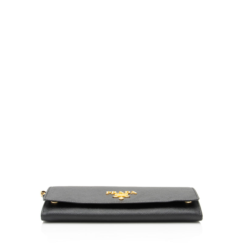 Prada Saffiano Metal Wallet on Chain Bag (SHF-g2W4tW)