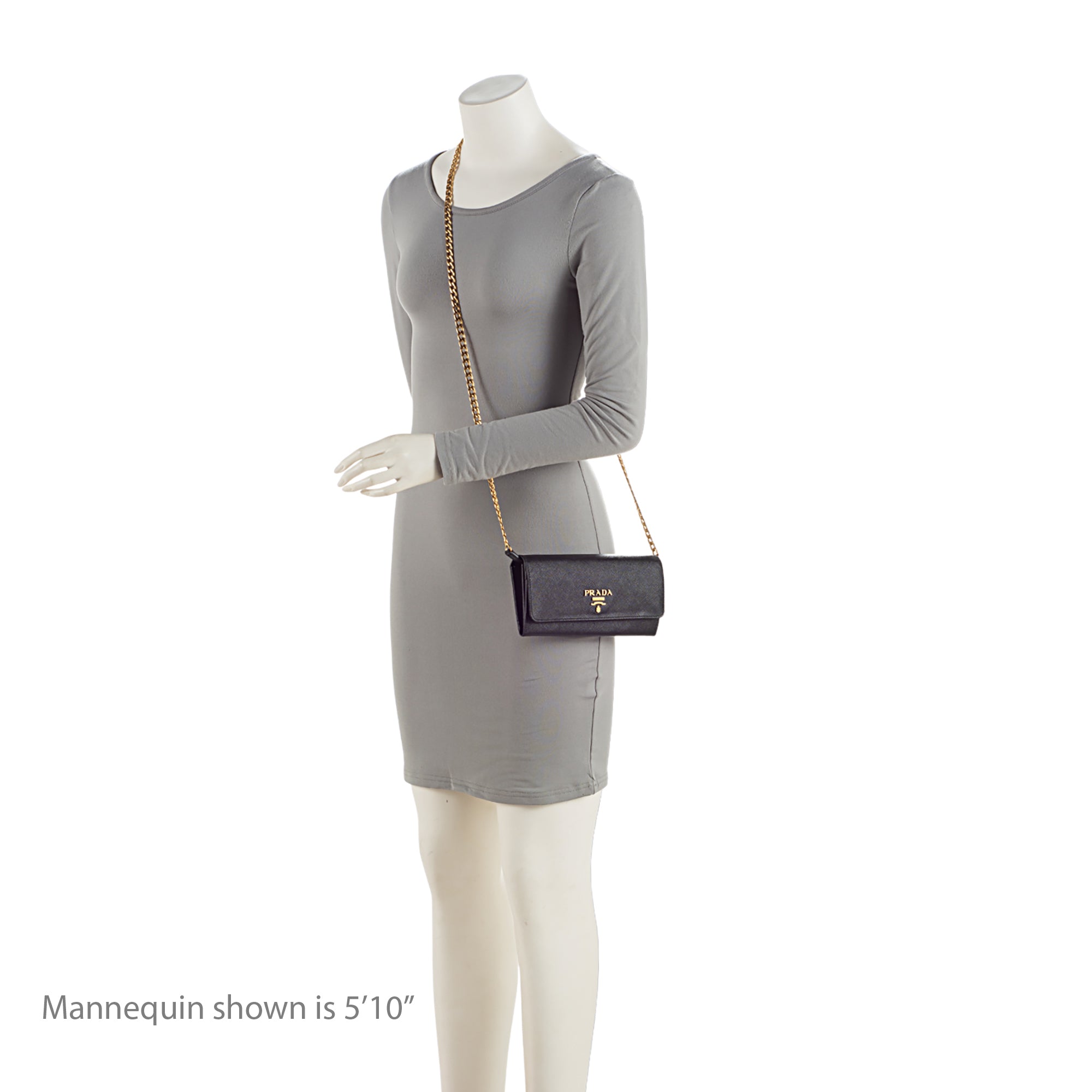 Prada Saffiano Metal Wallet on Chain Bag (SHF-g2W4tW)