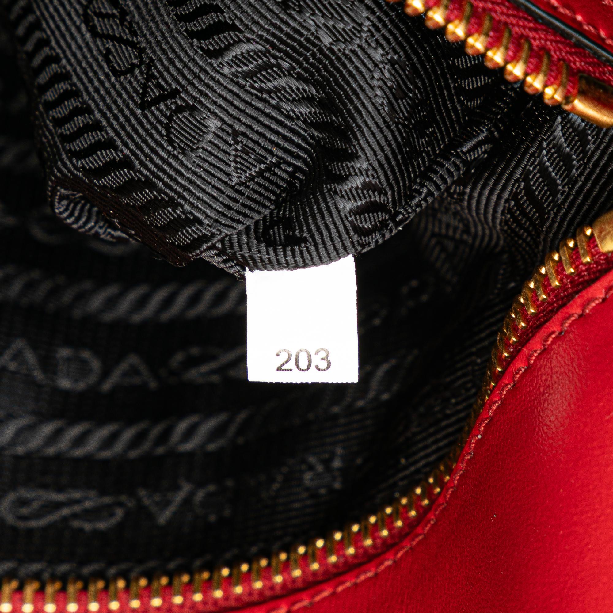 Prada Saffiano Pattina Chain Crossbody