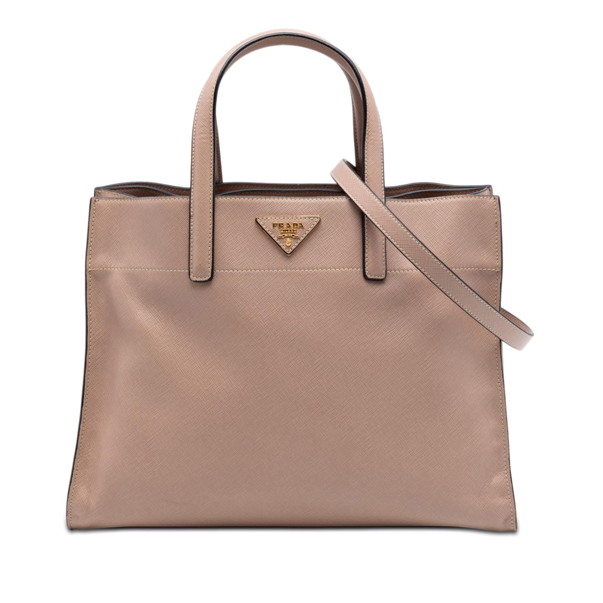 Prada Saffiano Soft Triple Pocket Tote