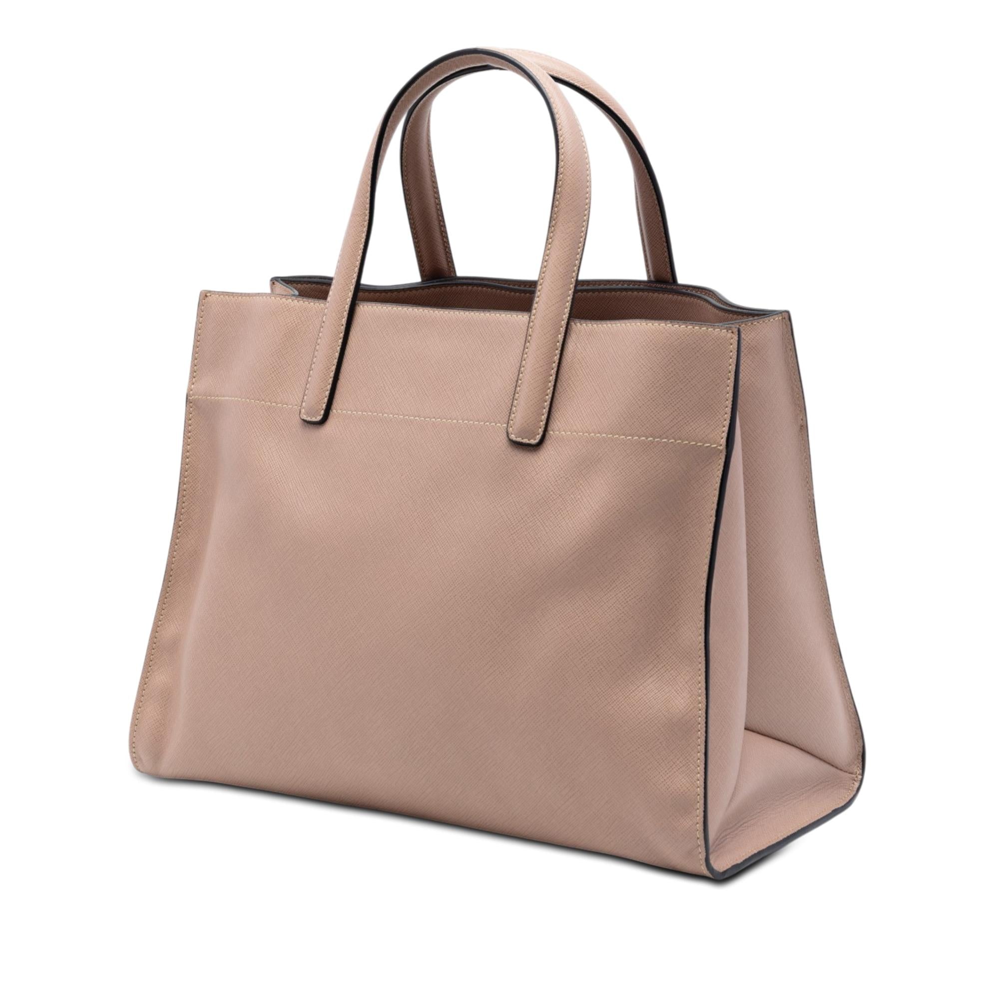 Prada Saffiano Soft Triple Pocket Tote