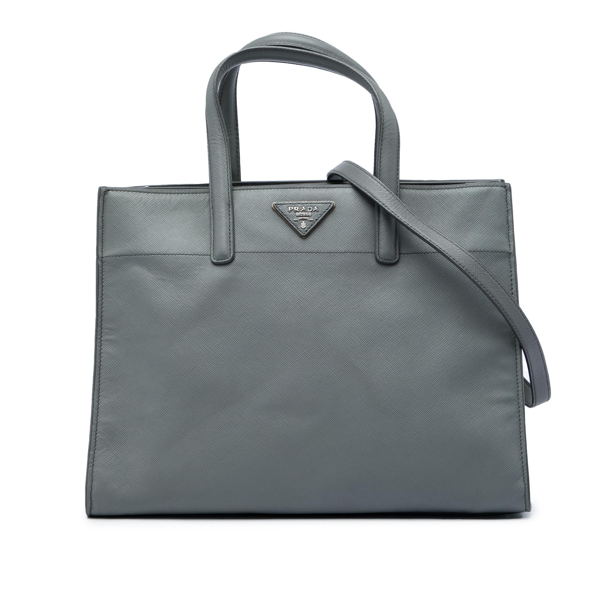 Prada Saffiano Soft Triple Pocket Tote