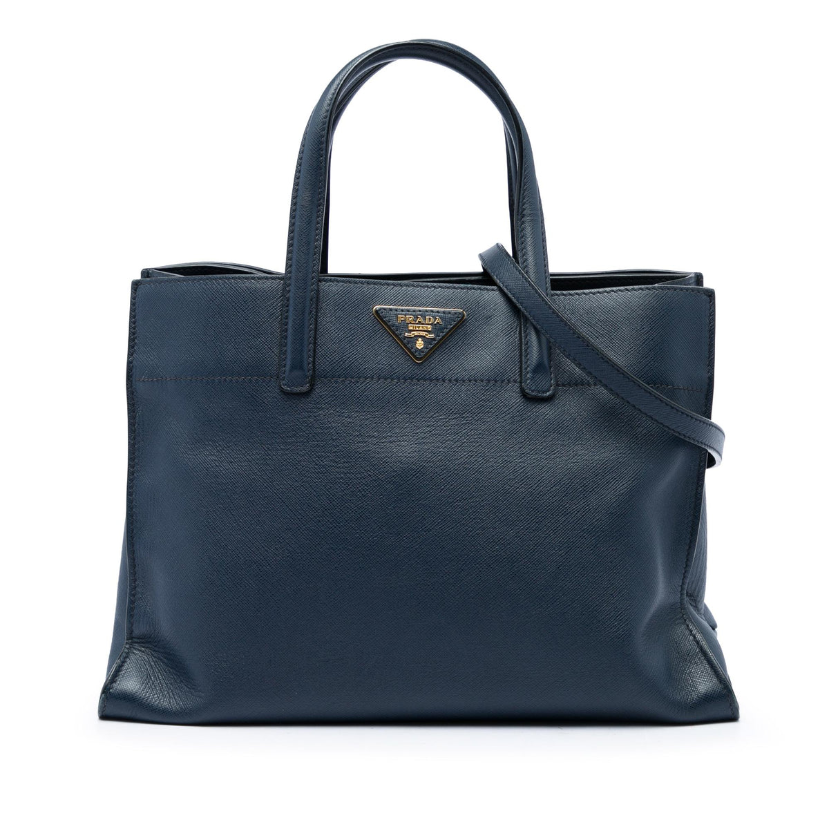 Prada Saffiano Soft Triple Pocket Tote