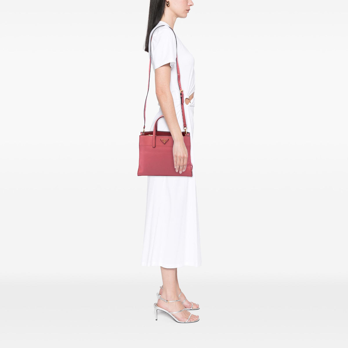 Prada Saffiano Soft Triple Pocket Tote
