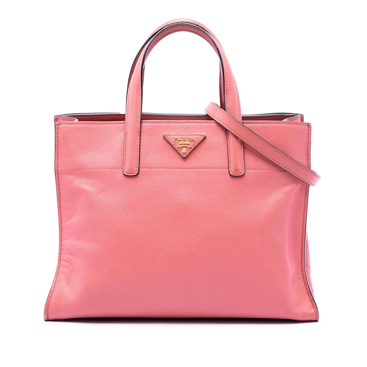 Prada Saffiano Soft Triple Pocket Tote