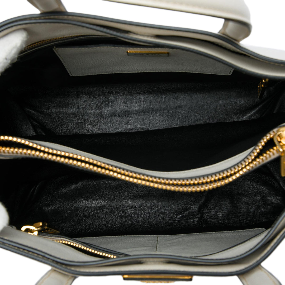 Prada Saffiano Soft Triple Pocket Tote