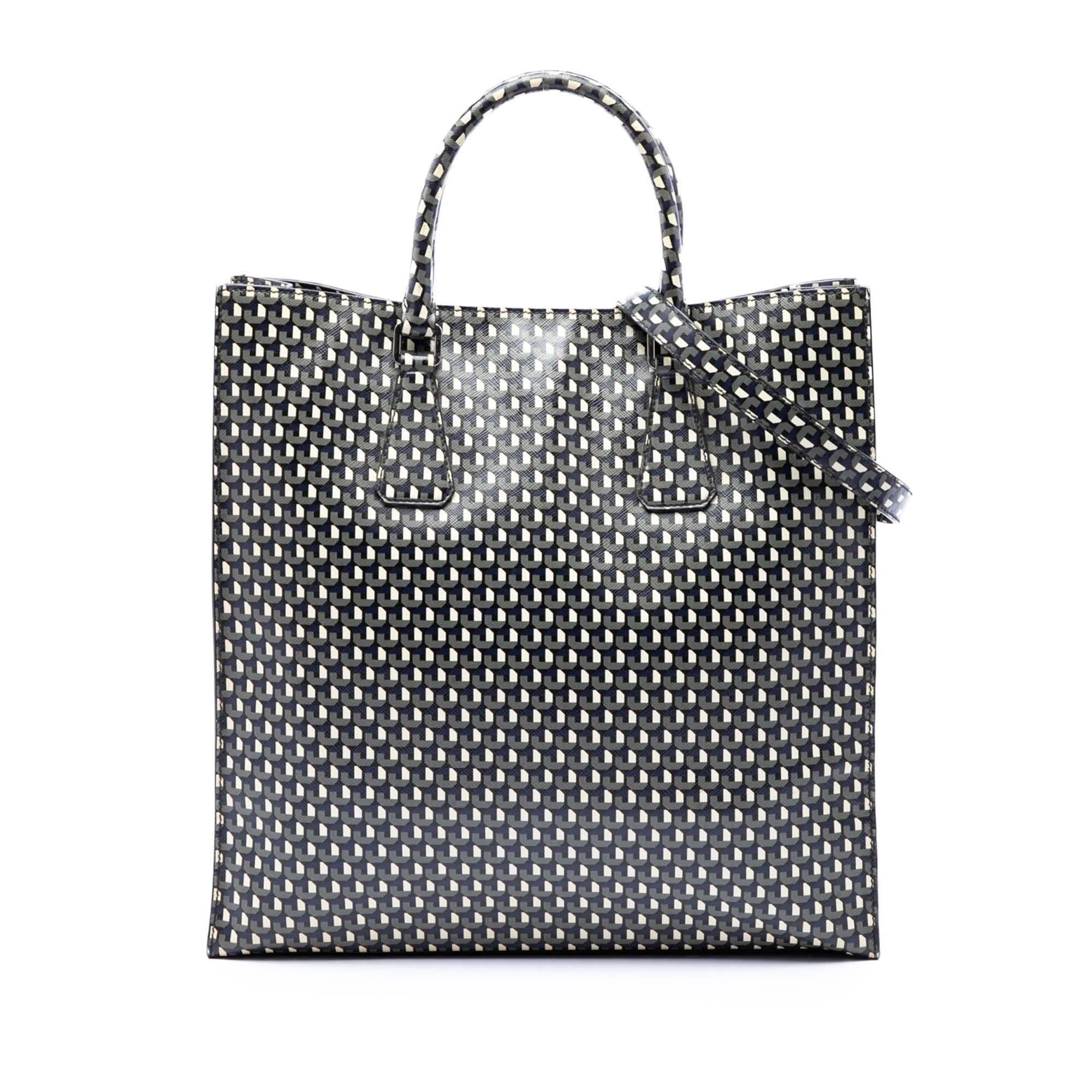 Prada Saffiano Stampato Shopping Tote