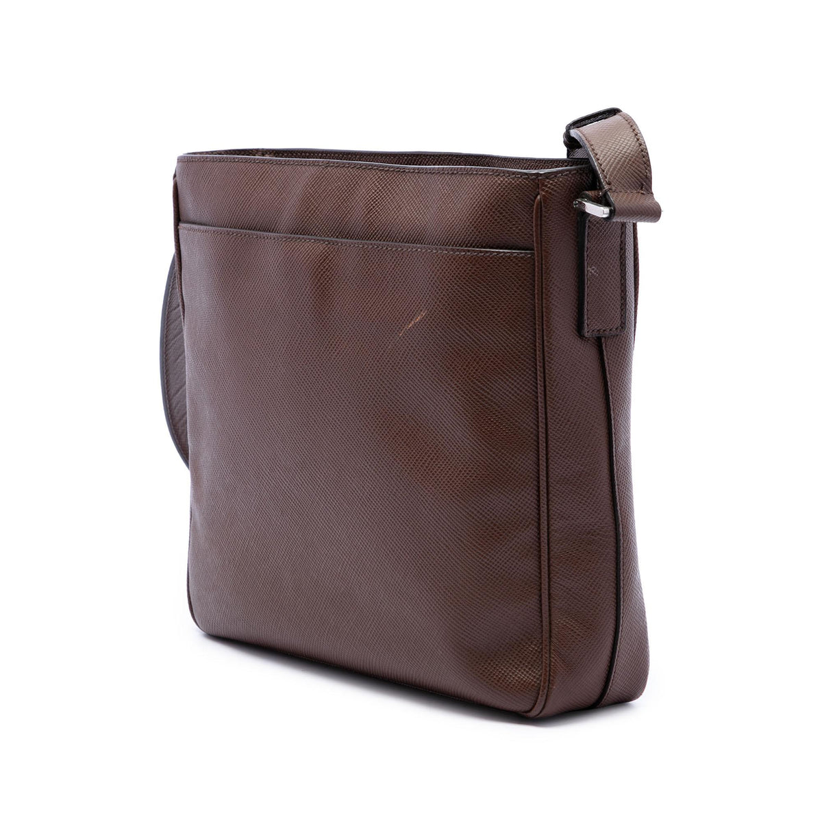 Prada Saffiano Striped Messenger Bag