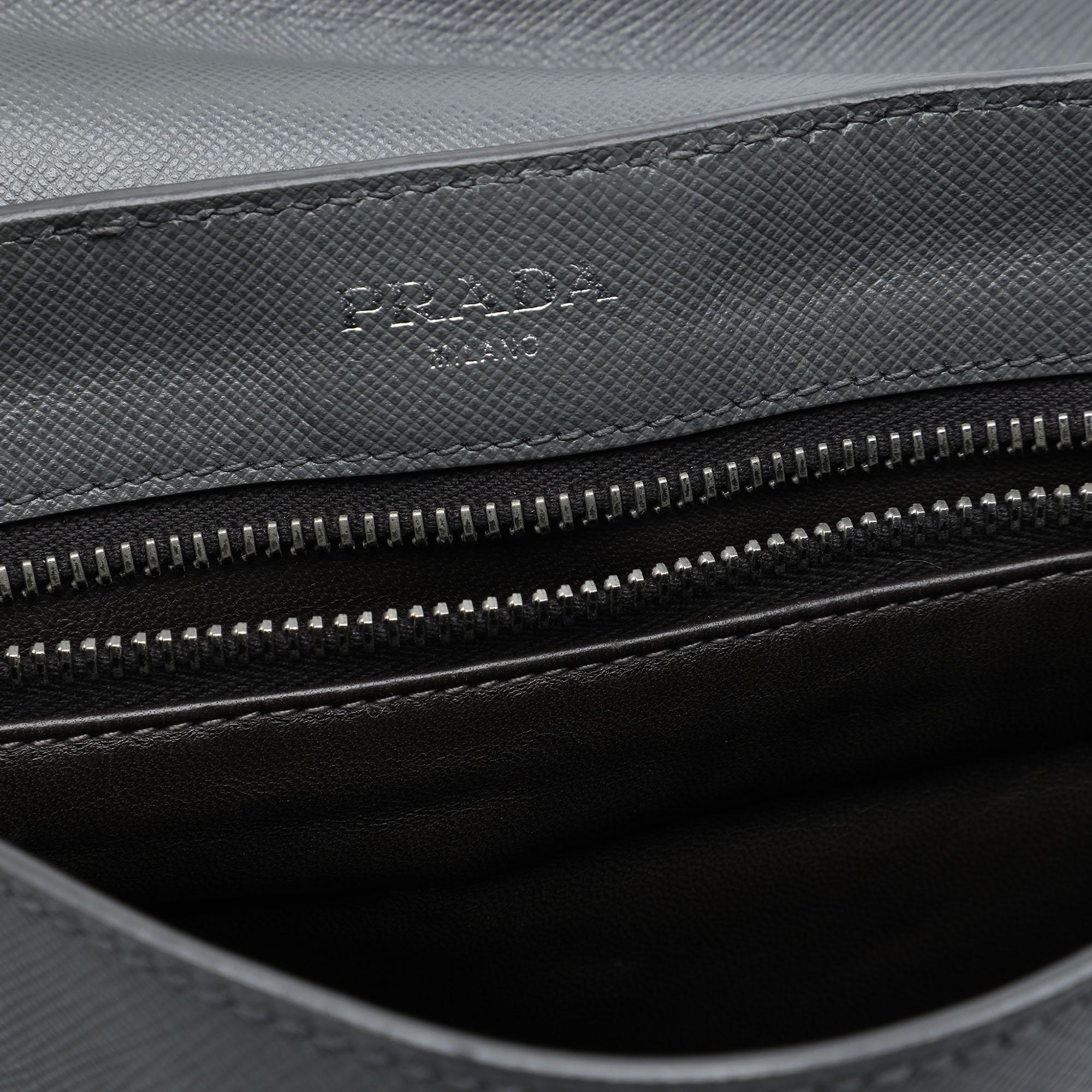 Prada Saffiano Travel Messenger Bag