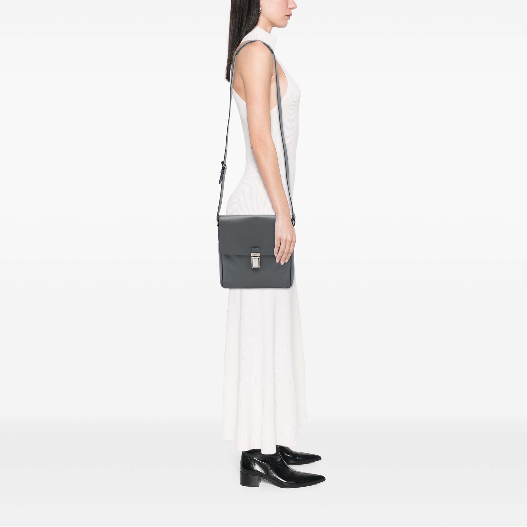 Prada Saffiano Travel Messenger Bag