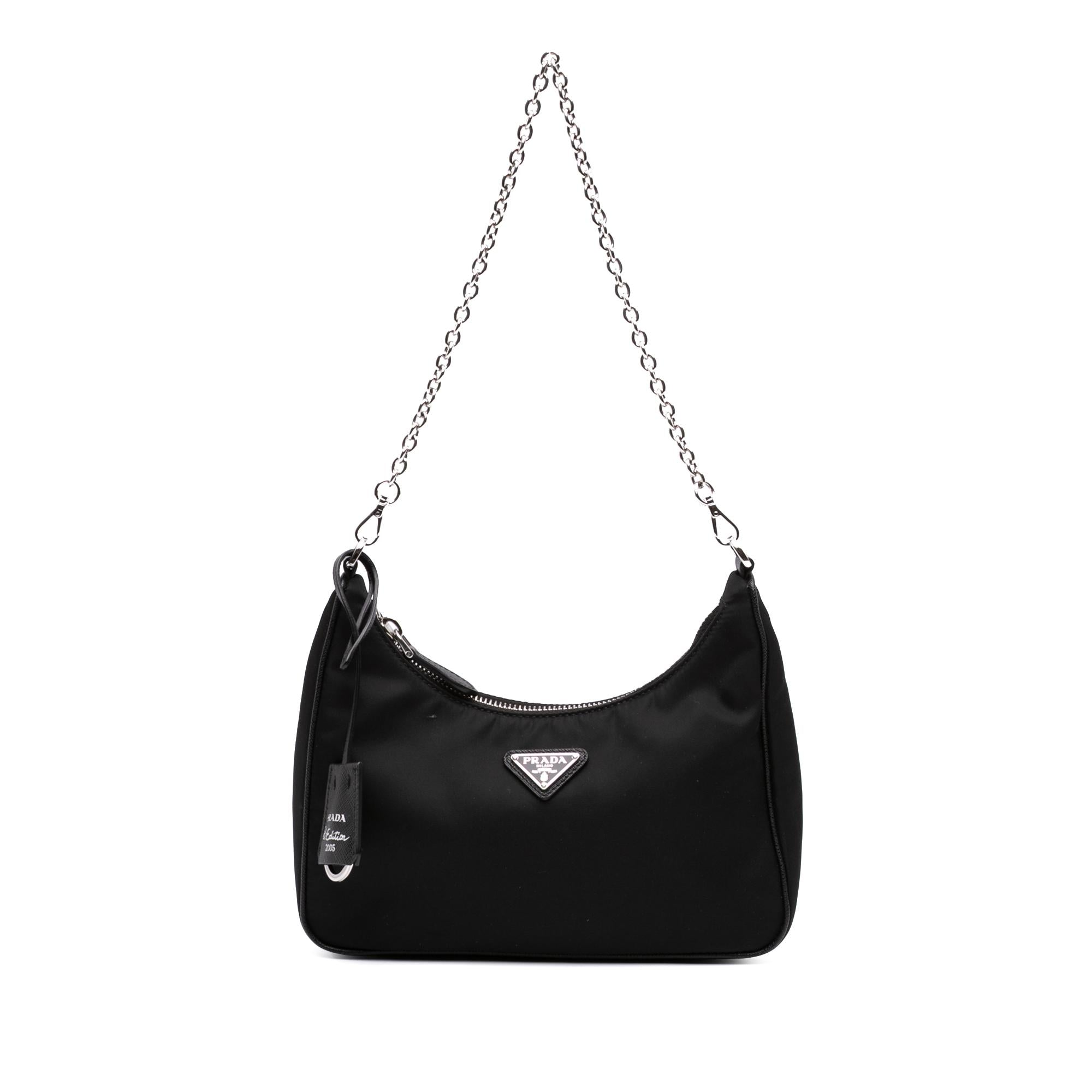Prada Saffiano Trimmed Re Nylon Re Edition 2005 Satchel