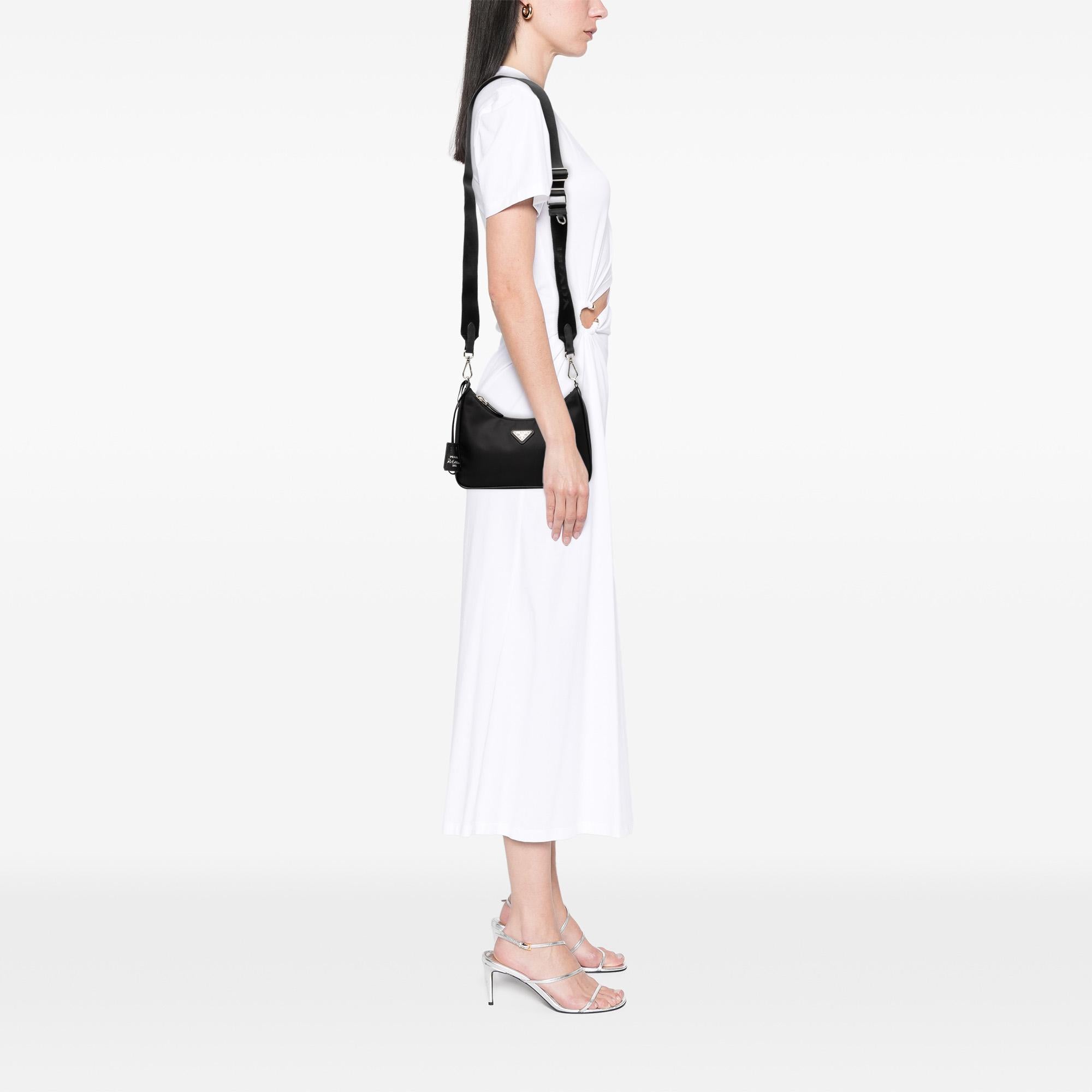 Prada Saffiano Trimmed Re Nylon Re Edition 2005 Satchel