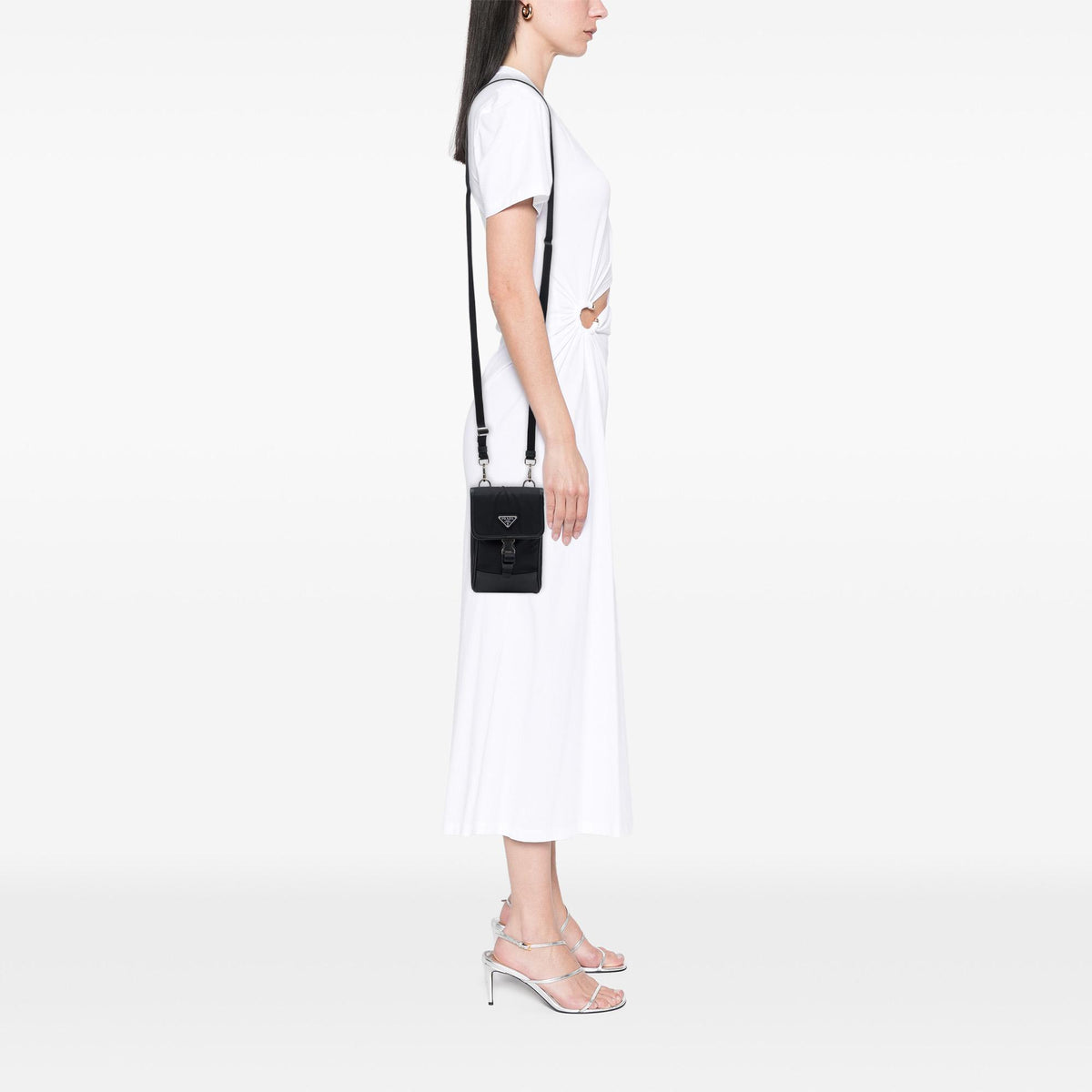 Prada Saffiano Trimmed Re Nylon Smartphone Case