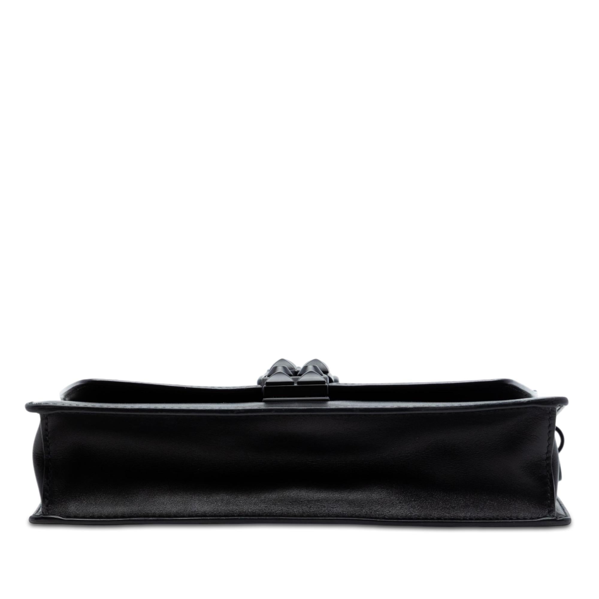 Prada Saffiano Trimmed Studded City Calf Elektra Crossbody