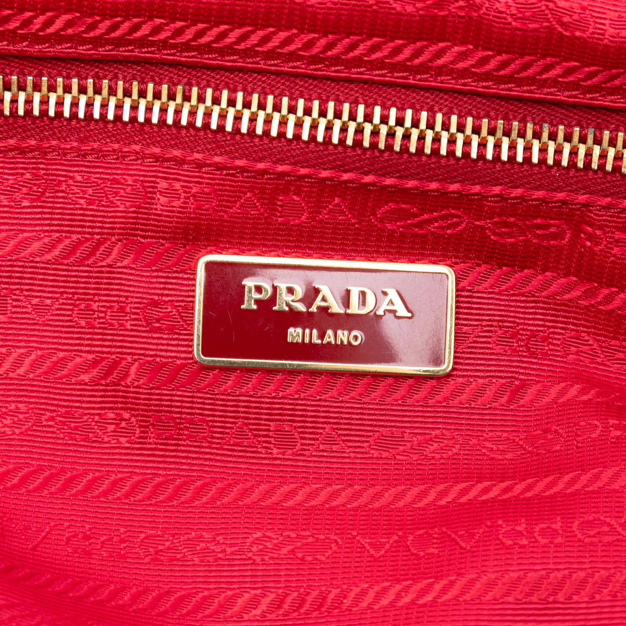 Prada Saffiano Trimmed Tessuto Backpack