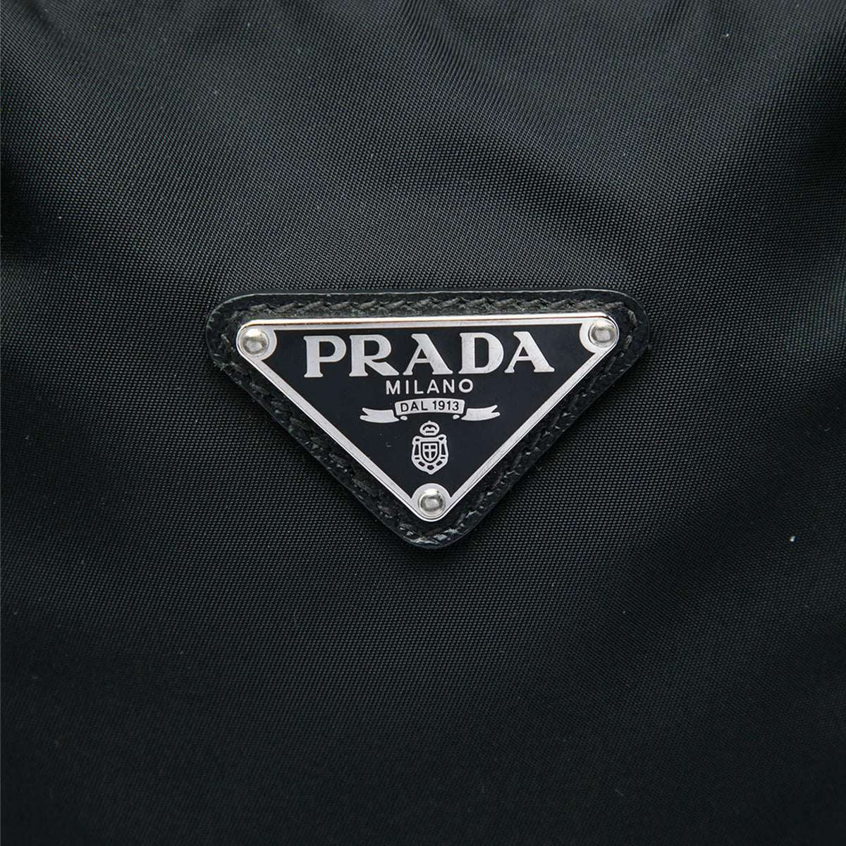 Prada Saffiano Trimmed Tessuto Business Bag