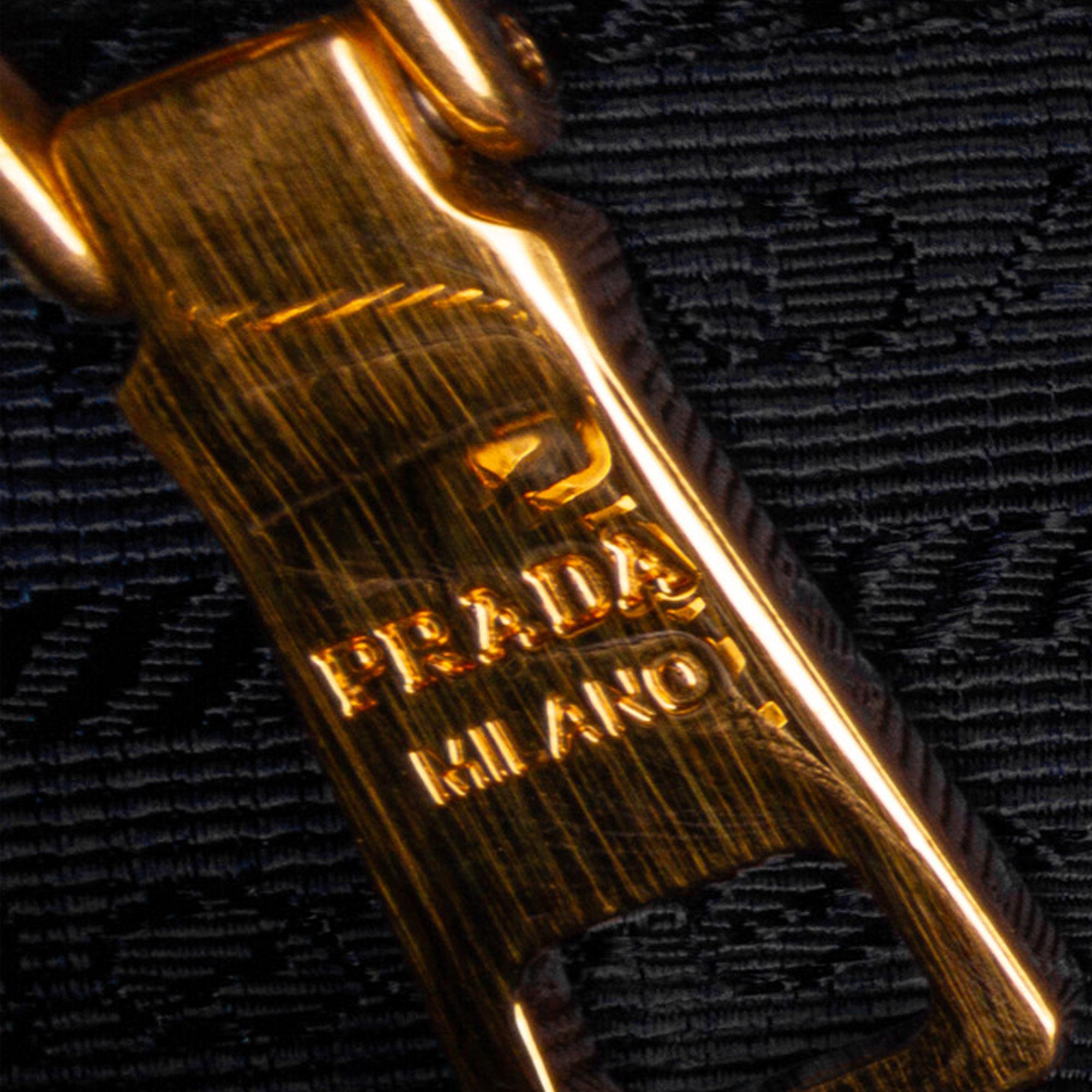 Prada Saffiano Trimmed Tessuto Satchel (SHG-atCbbP)