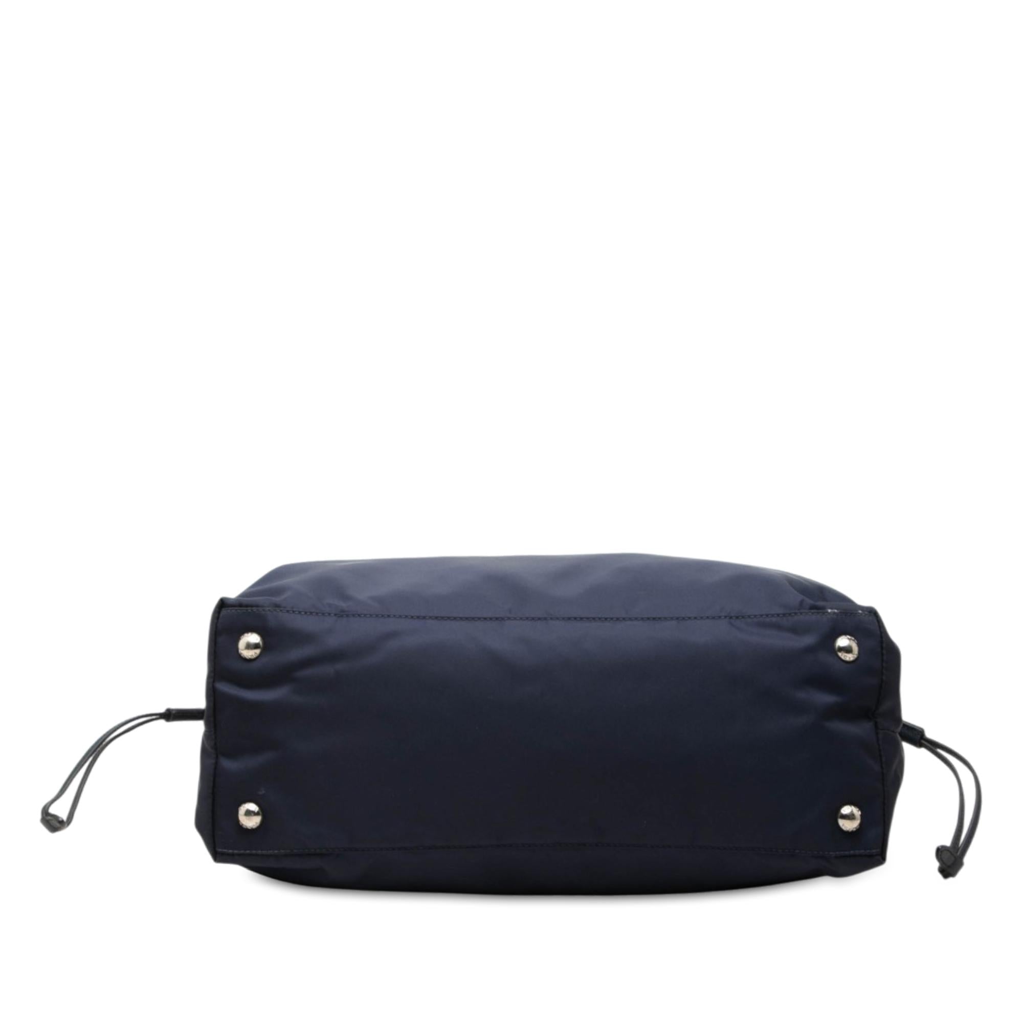 Prada Saffiano Trimmed Tessuto Tote