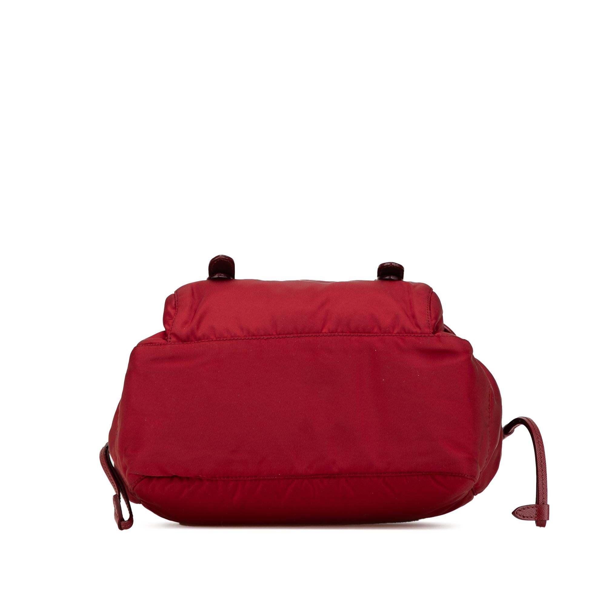 Prada Saffiano Trimmed Tessuto Zip Double Buckle Messenger Bag