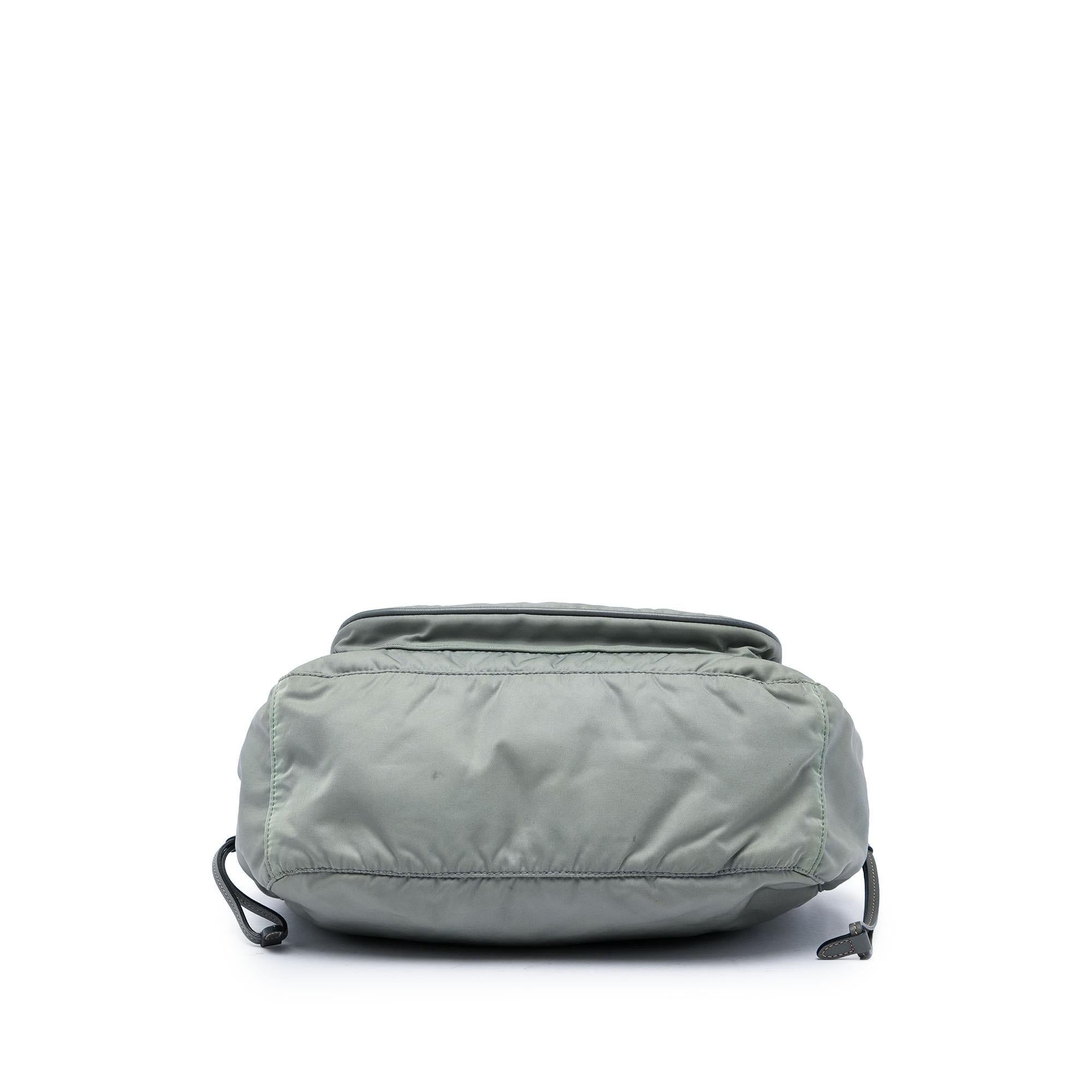 Prada Saffiano Trimmed Tessuto Zip Top Crossbody
