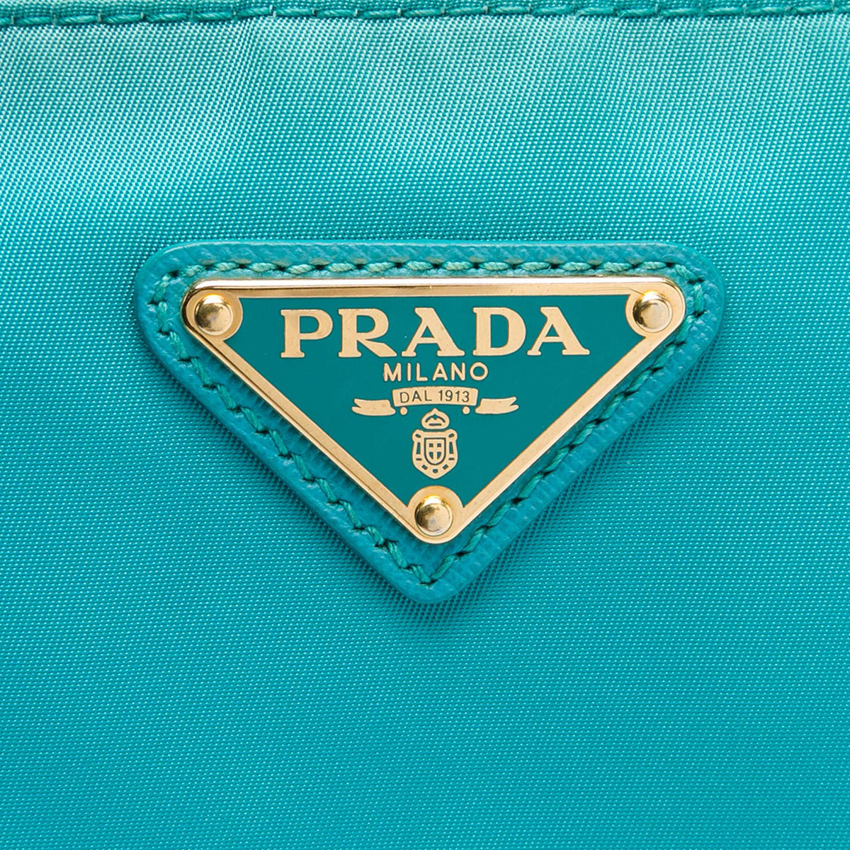 Prada Saffiano Trimmed Tessuto Zip Top Crossbody