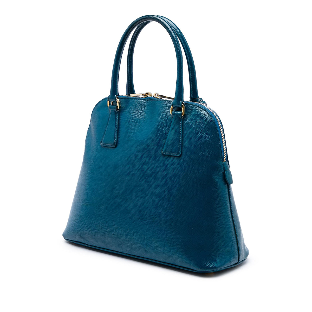 Prada Saffiano Vernice Dome Satchel