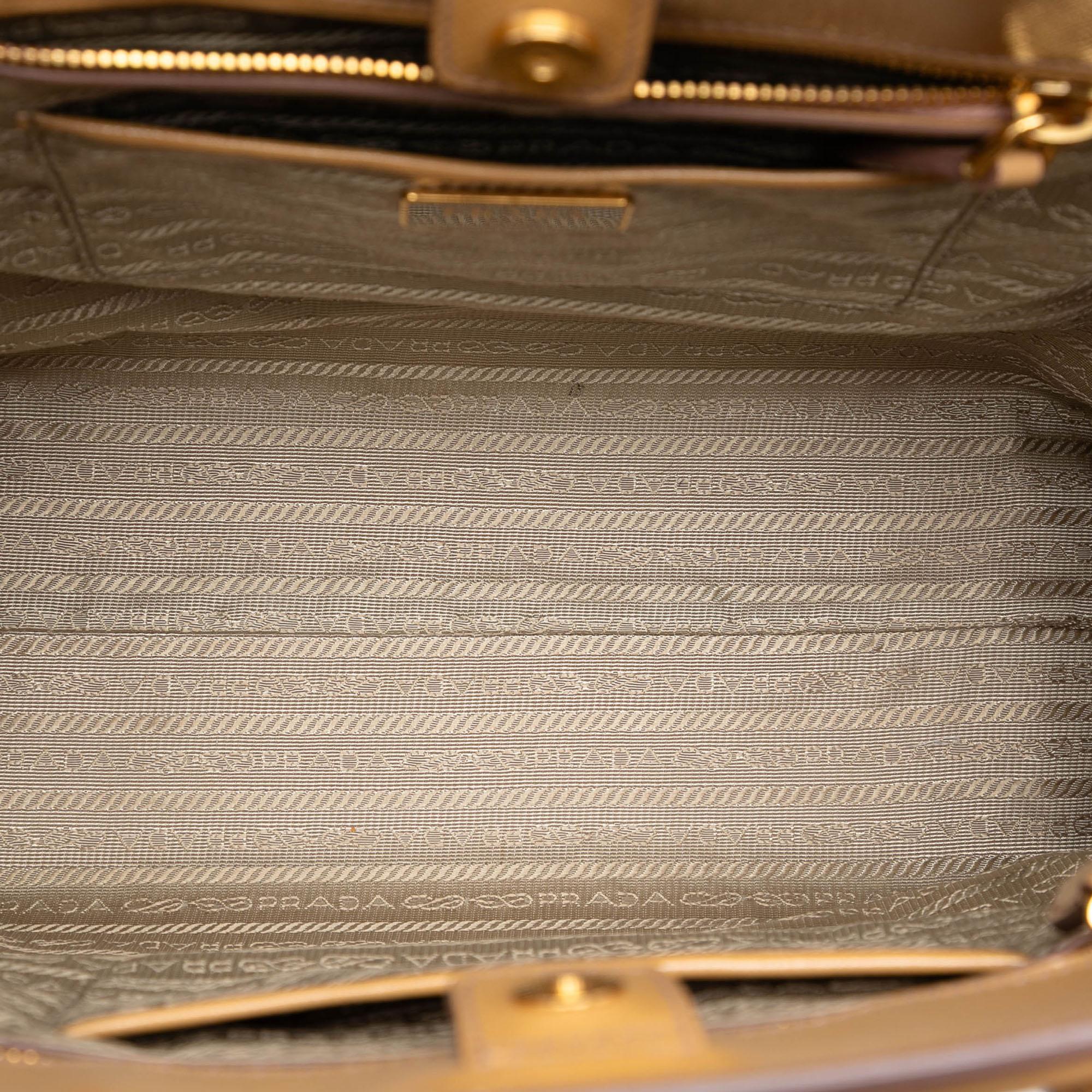 Prada Saffiano Vernice Parabole Satchel