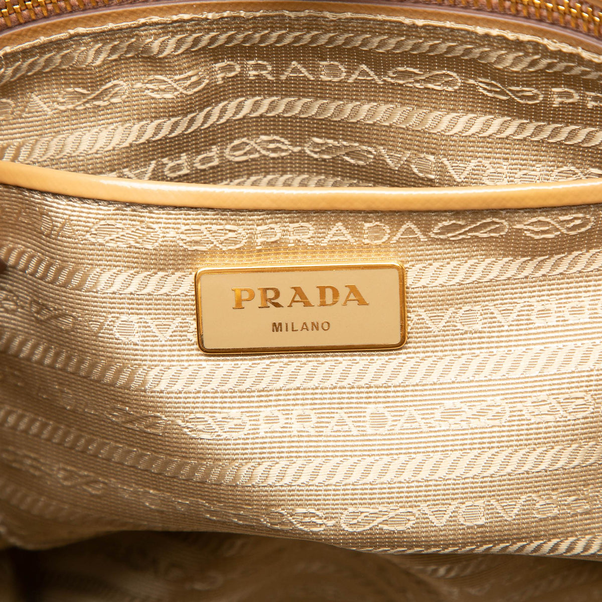Prada Saffiano Vernice Parabole Satchel