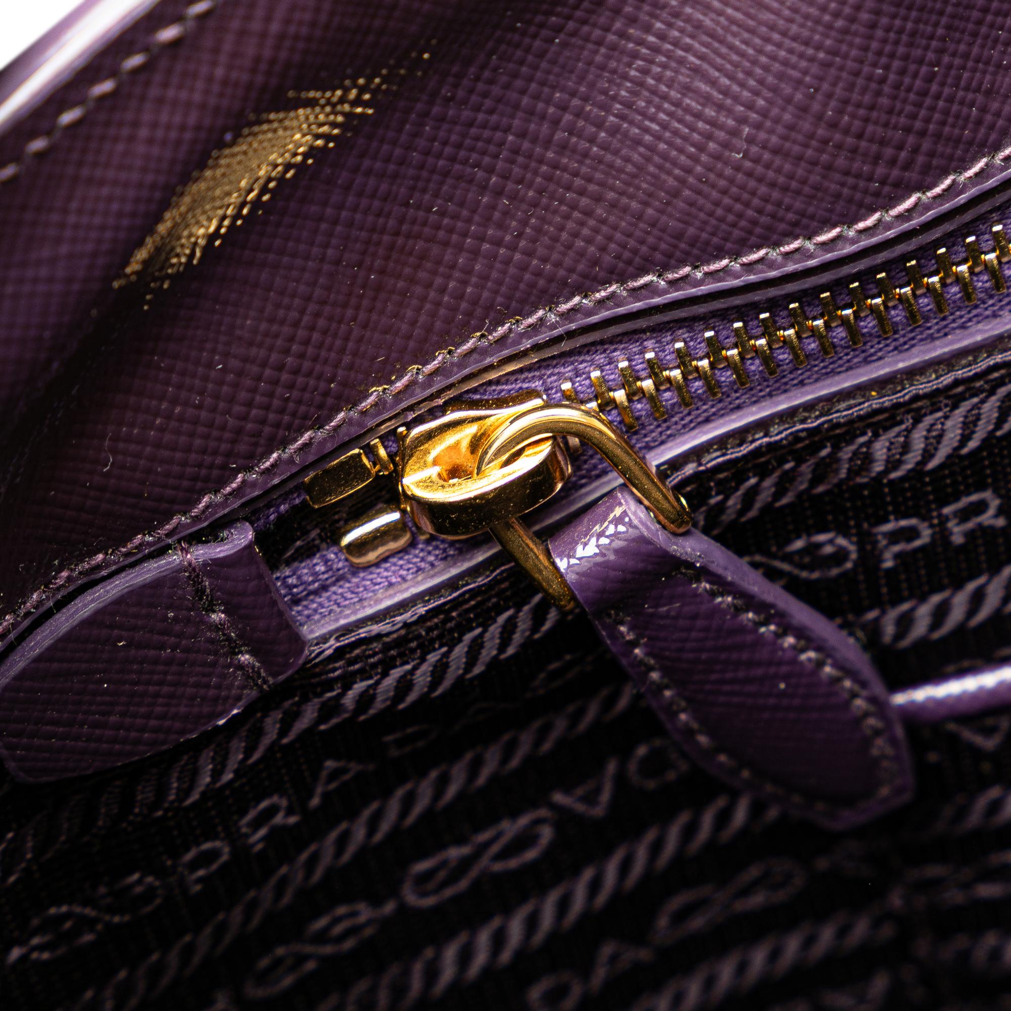 Prada Saffiano Vernice Parabole Tote
