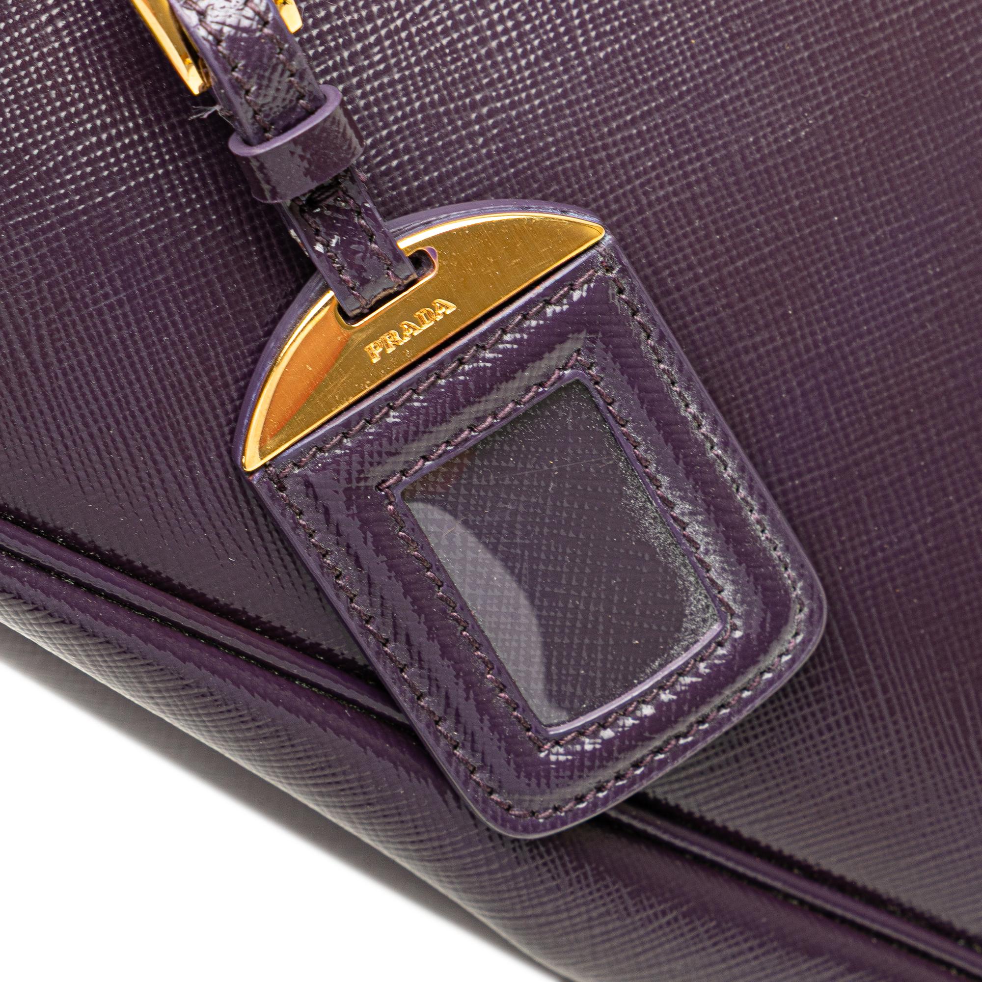 Prada Saffiano Vernice Parabole Tote