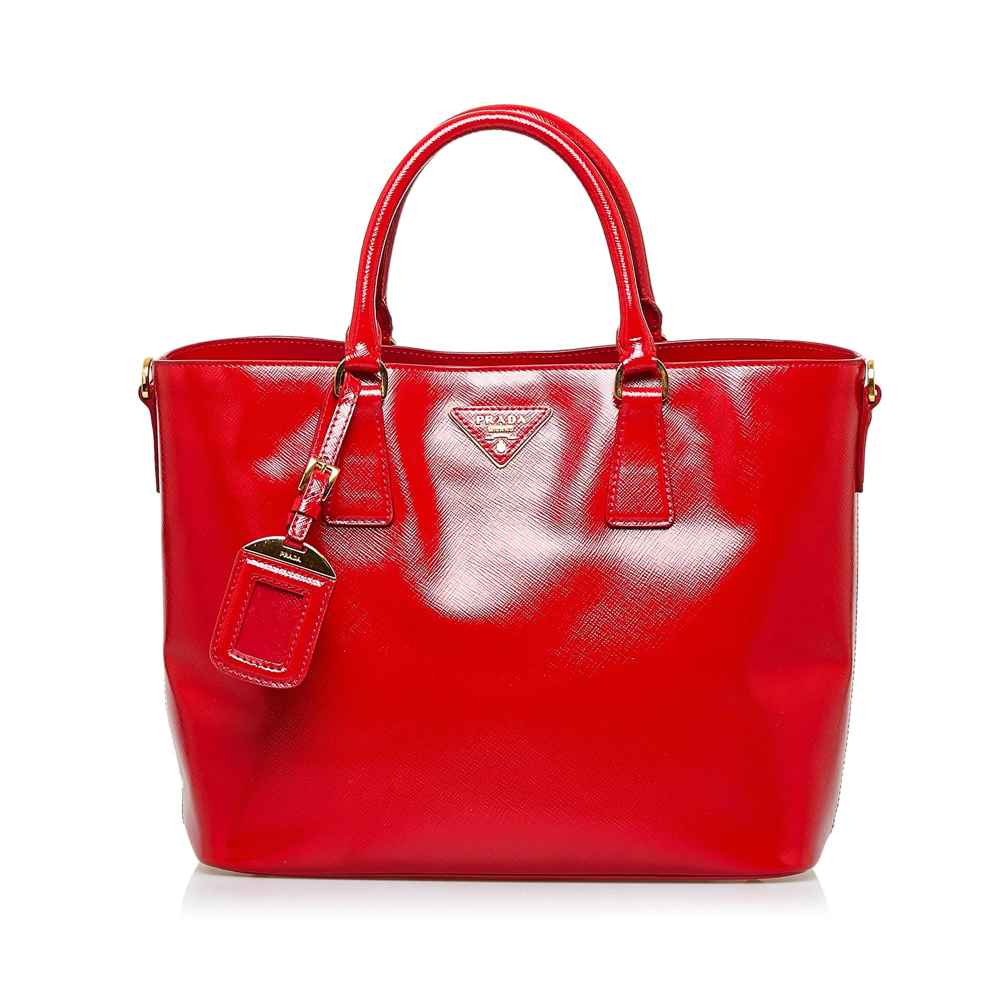 Prada Saffiano Vernice Satchel (SHG-cwL7fI)