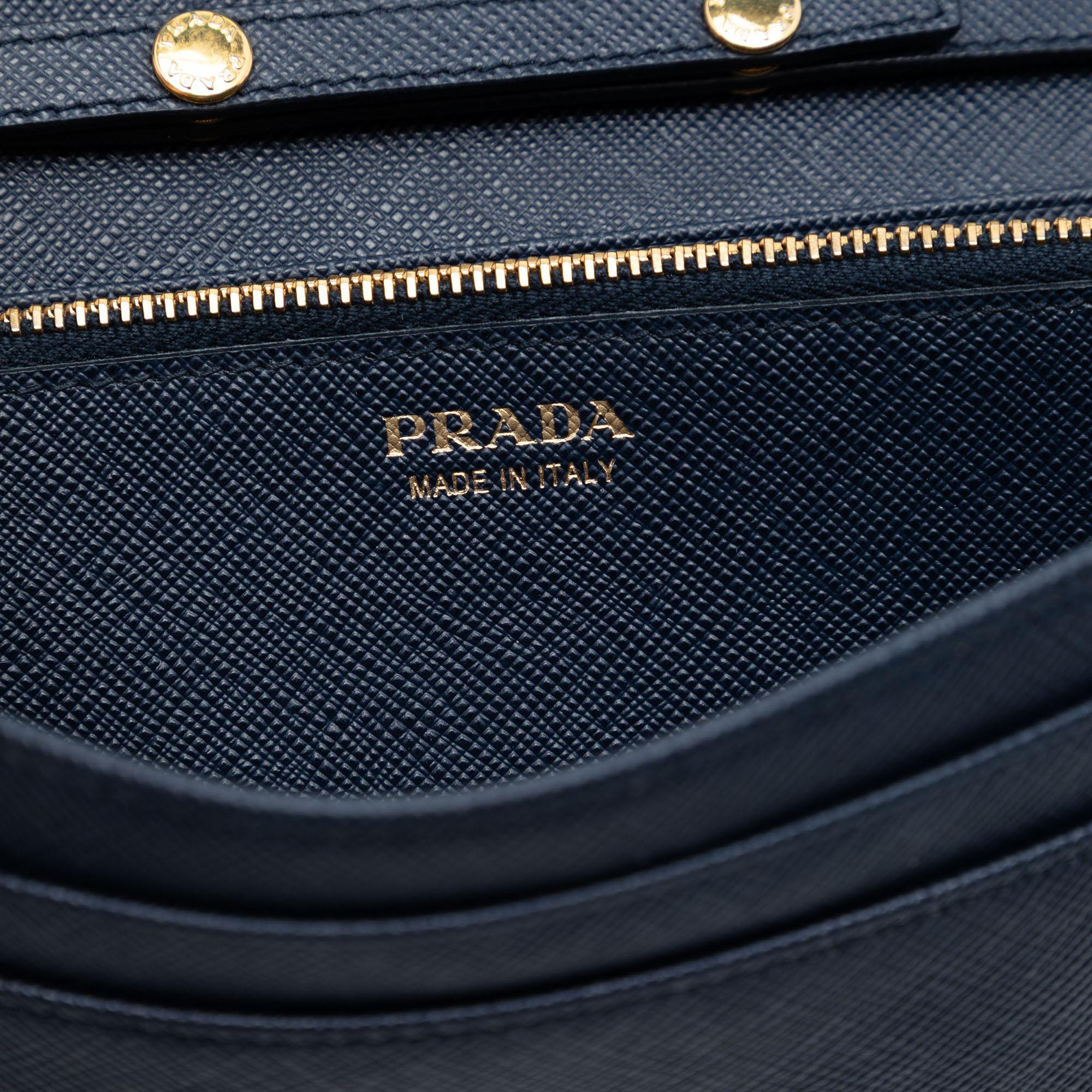 Prada Saffiano Wallet On Chain