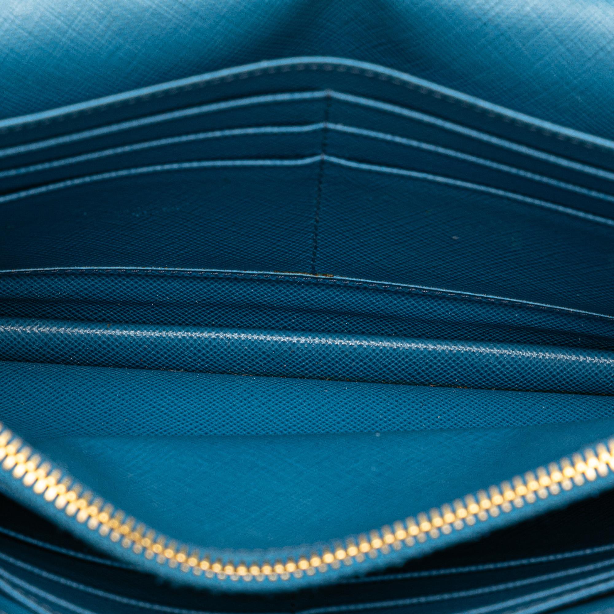 Prada Saffiano Wallet on Strap