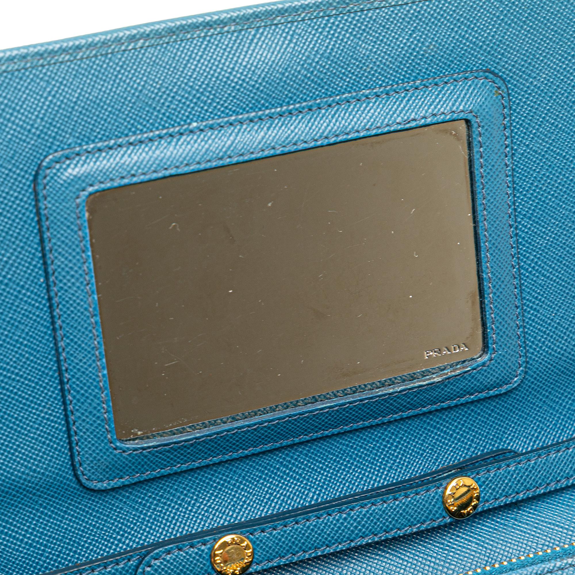 Prada Saffiano Wallet on Strap